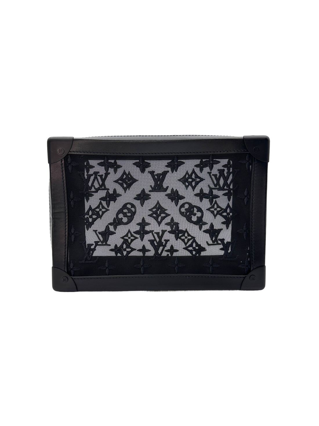 Louis Vuitton Mesh Solf Trunk Black Shoulder Bag LV1808