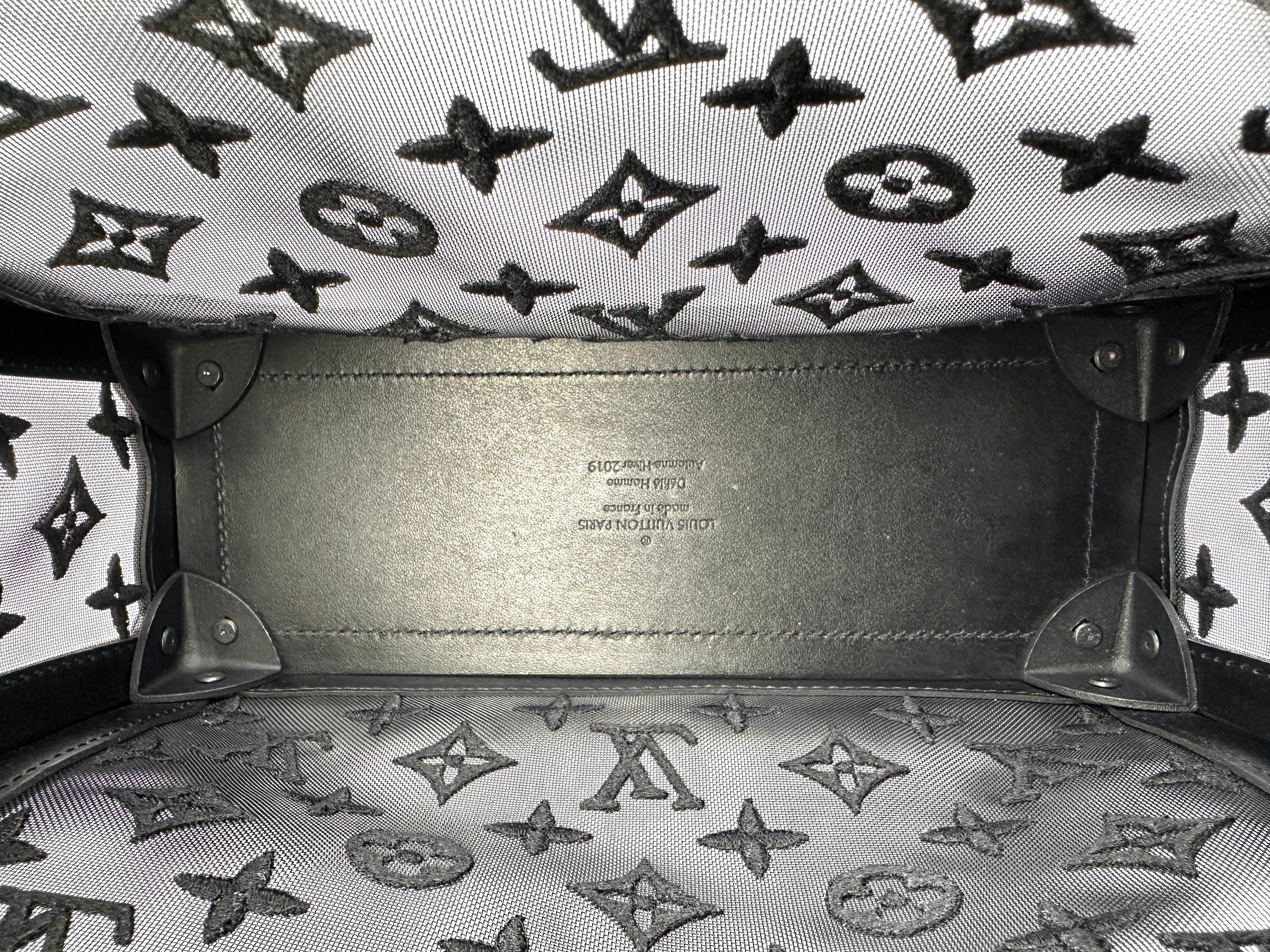 Louis Vuitton Mesh Solf Trunk Black Shoulder Bag LV1808