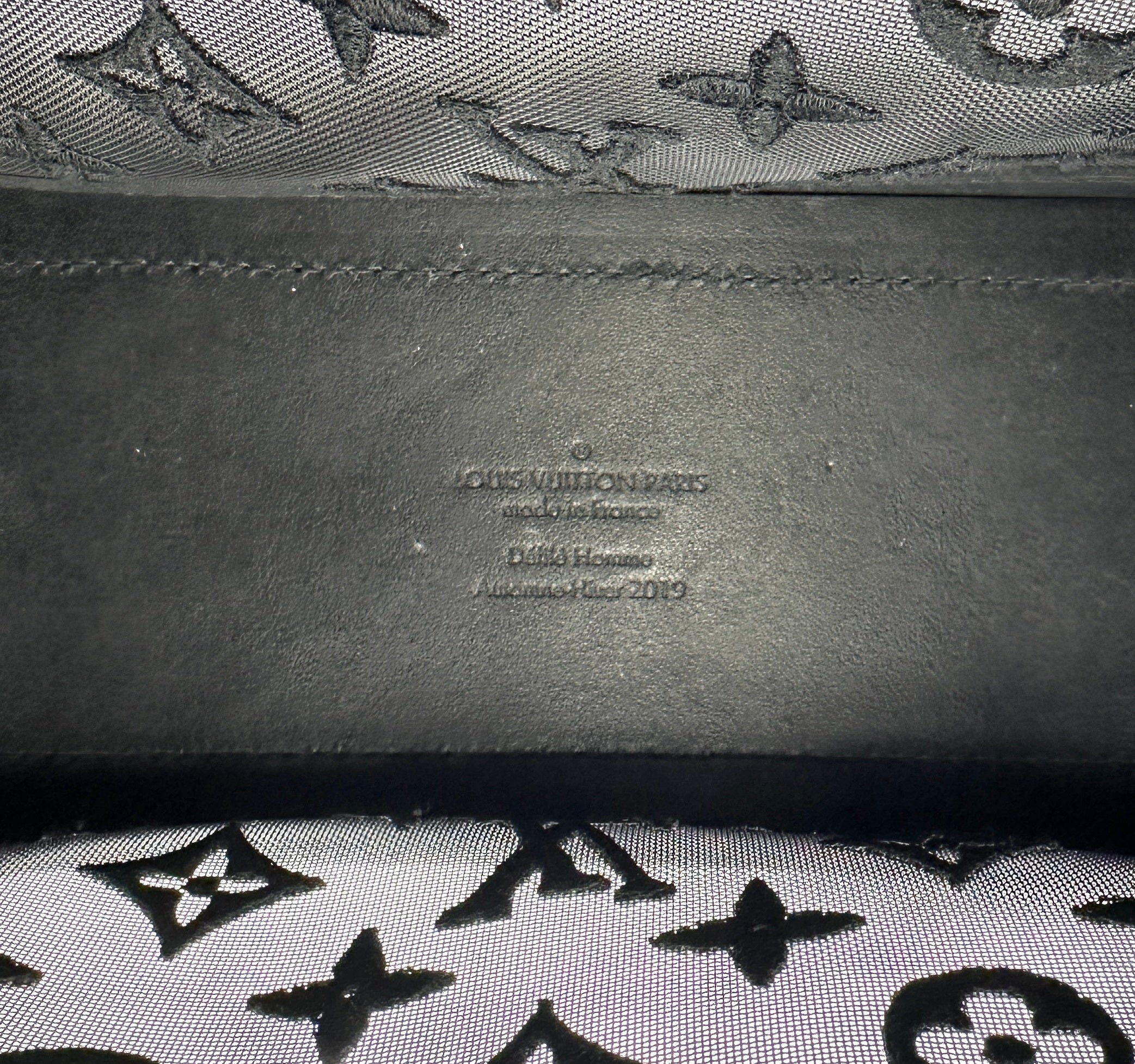 Louis Vuitton Mesh Solf Trunk Black Shoulder Bag LV1808
