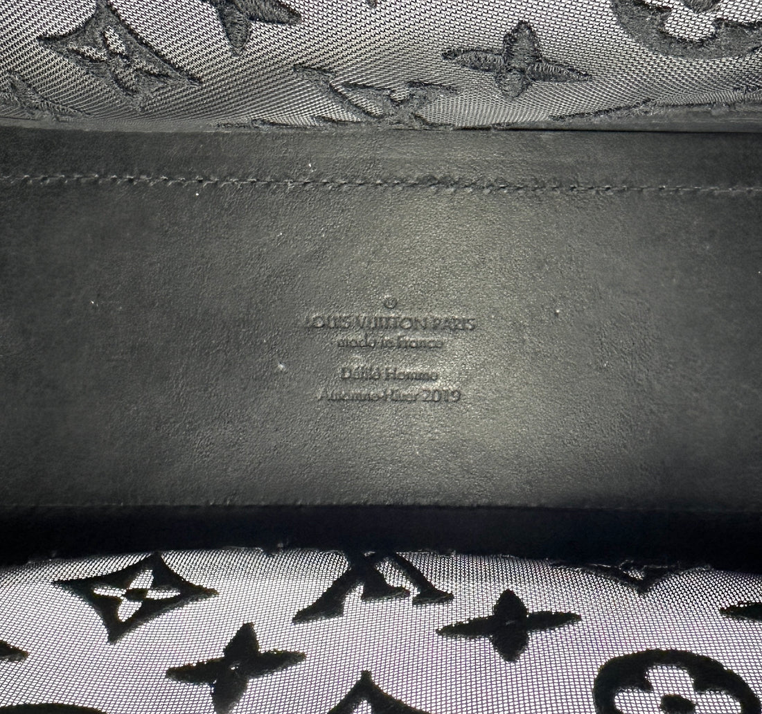 Louis Vuitton Mesh Solf Trunk Black Shoulder Bag LV1808