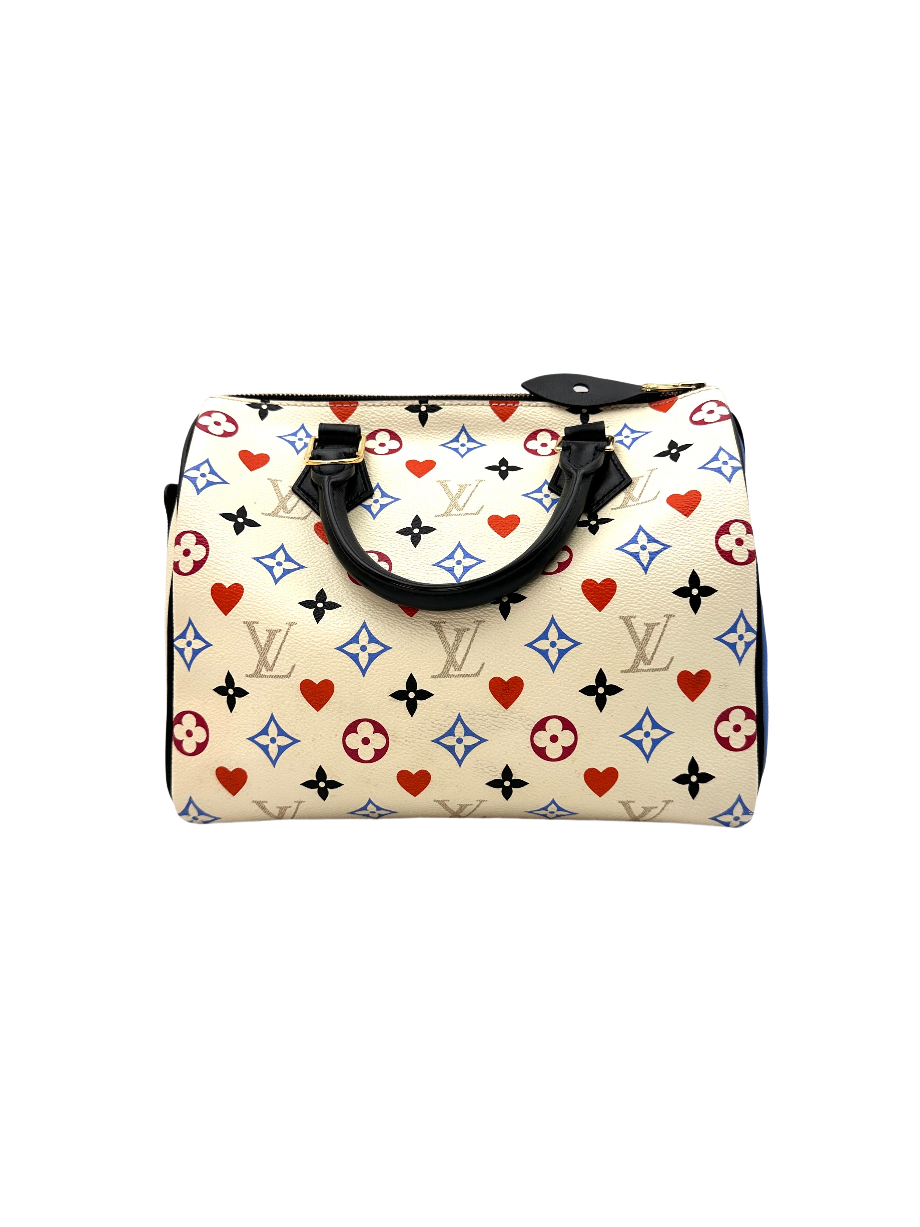Louis Vuitton Speedy 25 Game On Blanc Monogram Handle Bag LV1807
