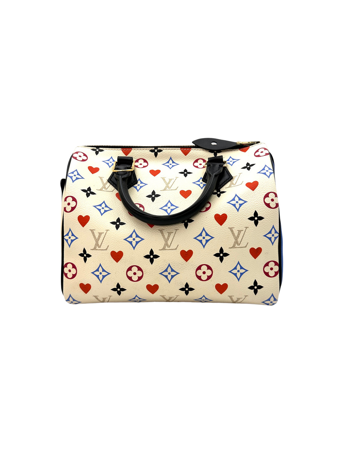 Louis Vuitton Speedy 25 Game On Blanc Monogram Handle Bag LV1807