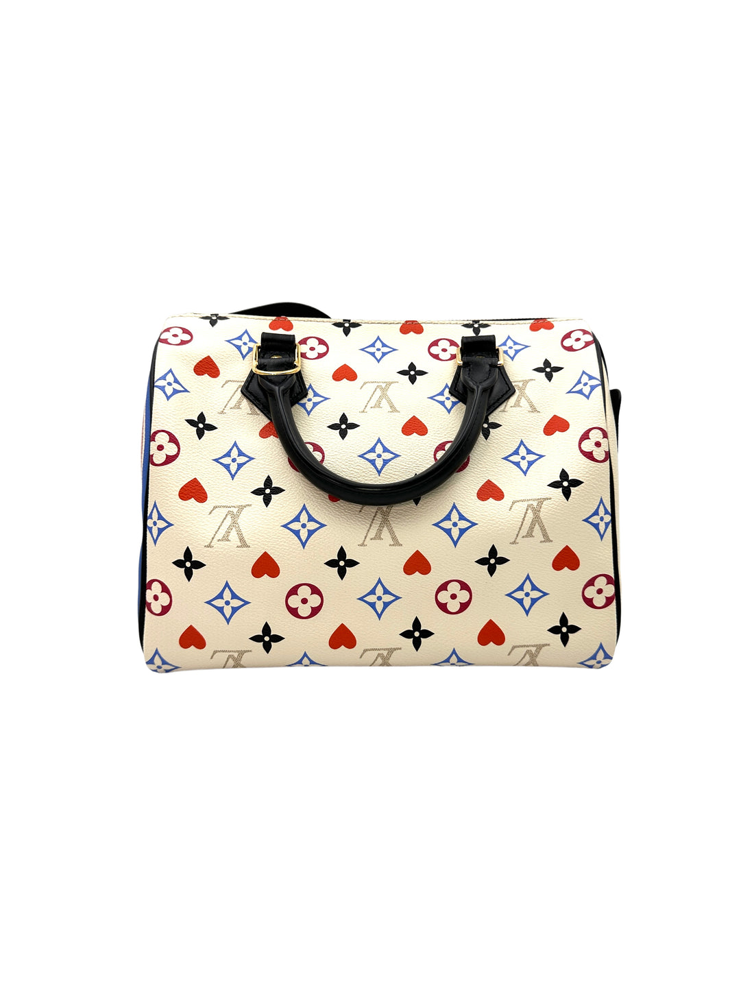 Louis Vuitton Speedy 25 Game On Blanc Monogram Handle Bag LV1807