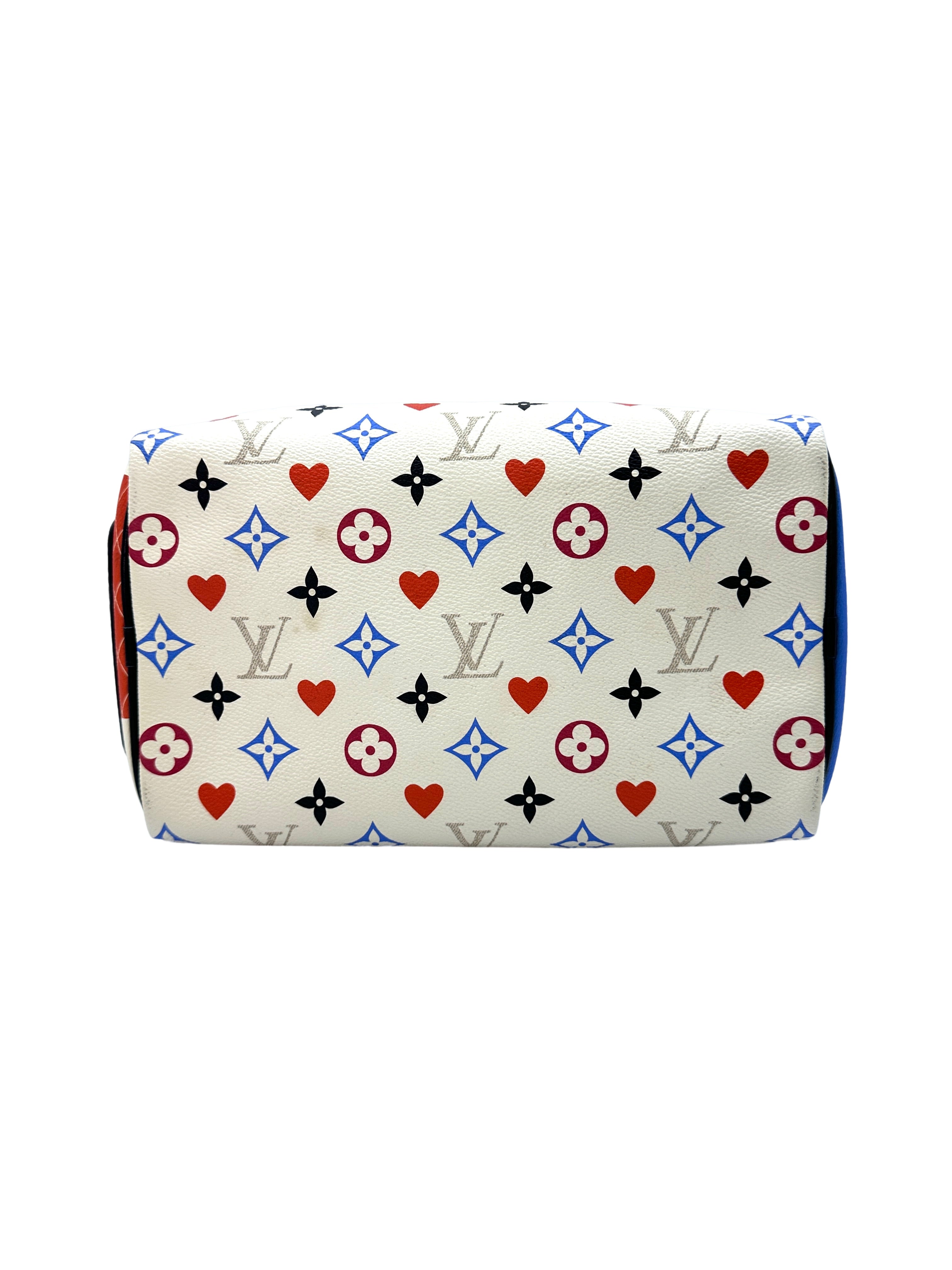 Louis Vuitton Speedy 25 Game On Blanc Monogram Handle Bag LV1807