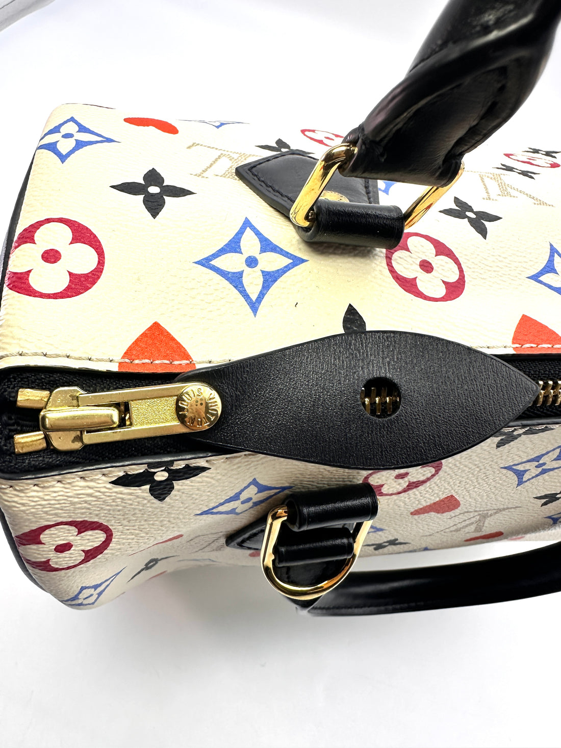 Louis Vuitton Speedy 25 Game On Blanc Monogram Handle Bag LV1807