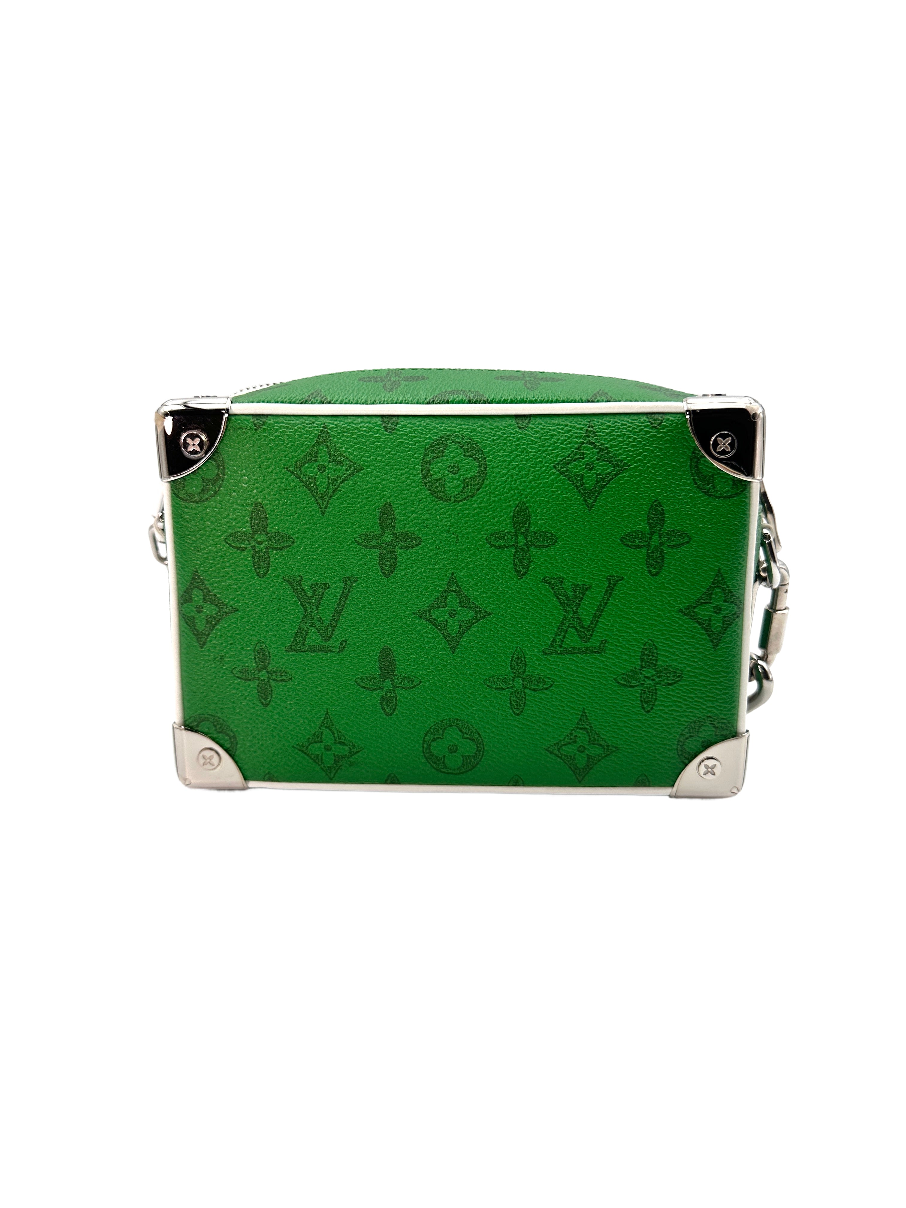 Louis Vuitton Solf Trunk Green Monogram Chain Shoulder Bag LV1802-1