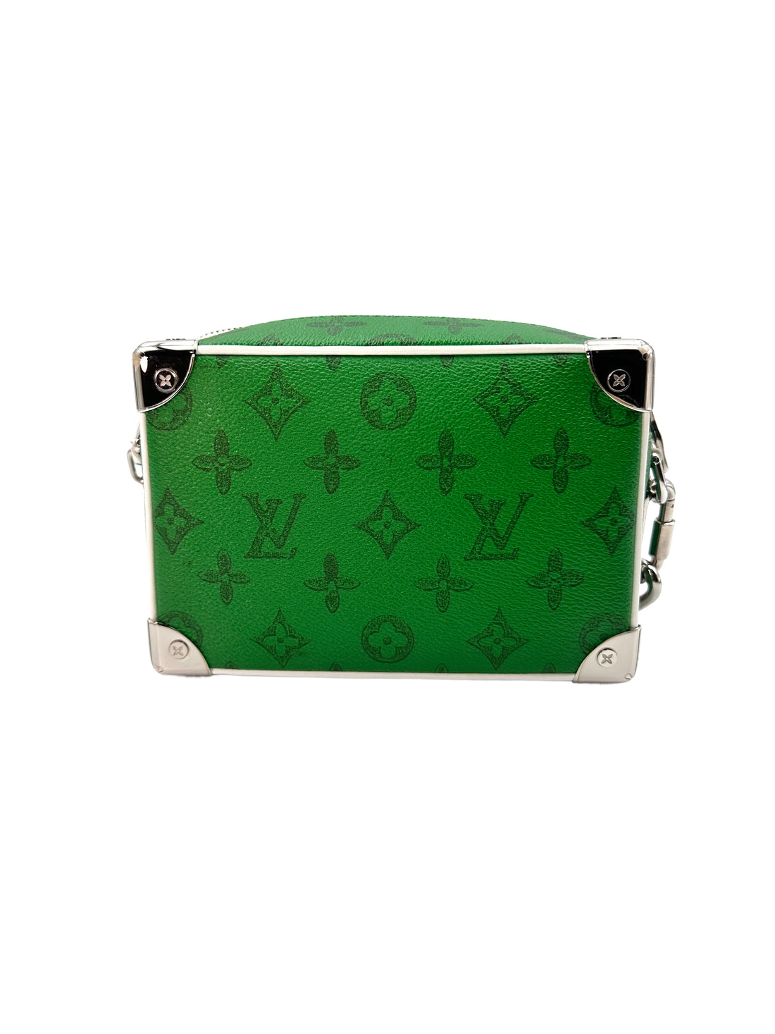 Louis Vuitton Solf Trunk Green Monogram Chain Shoulder Bag LV1802-1