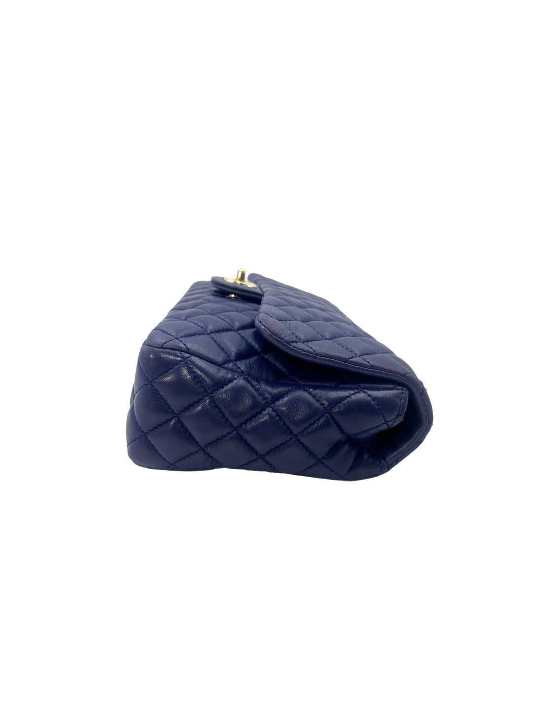 Chanel Limited Edition Valentine's Day Charms Blue Quilted Leather Classic Flap Bag With Gold Hardware(13***41) CC1280