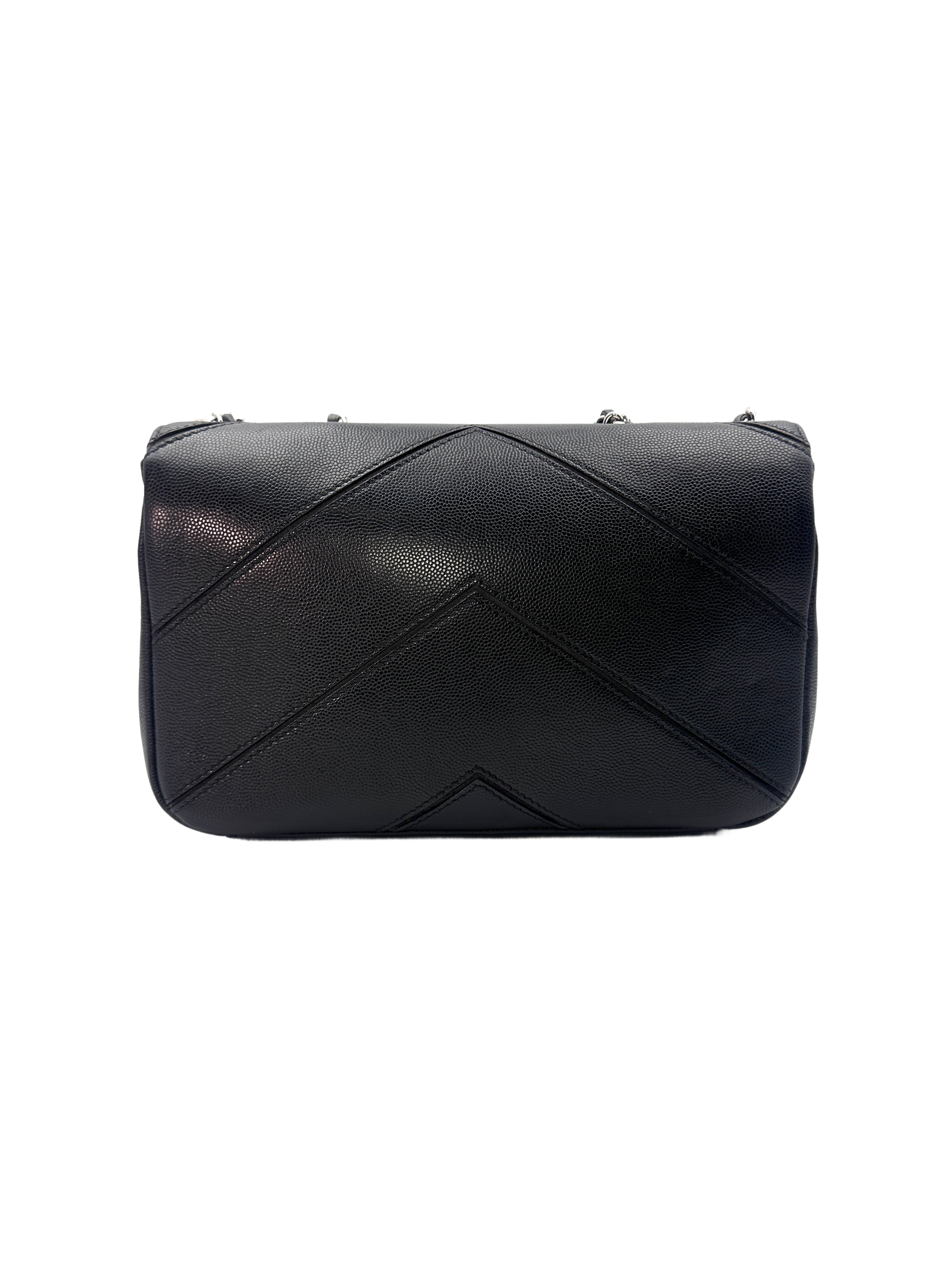 Chanel Cuba Collection Black Macro Chevron Quilted Leather Chain Flap Bag(23***11) CC1281
