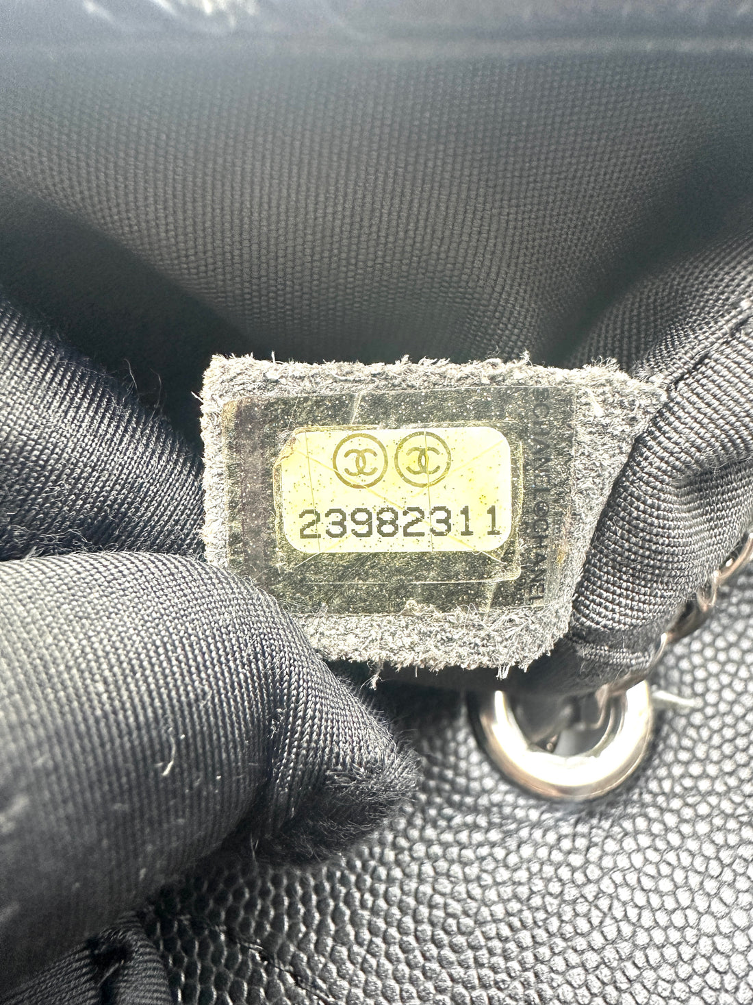 Chanel Cuba Collection Black Macro Chevron Quilted Leather Chain Flap Bag(23***11) CC1281