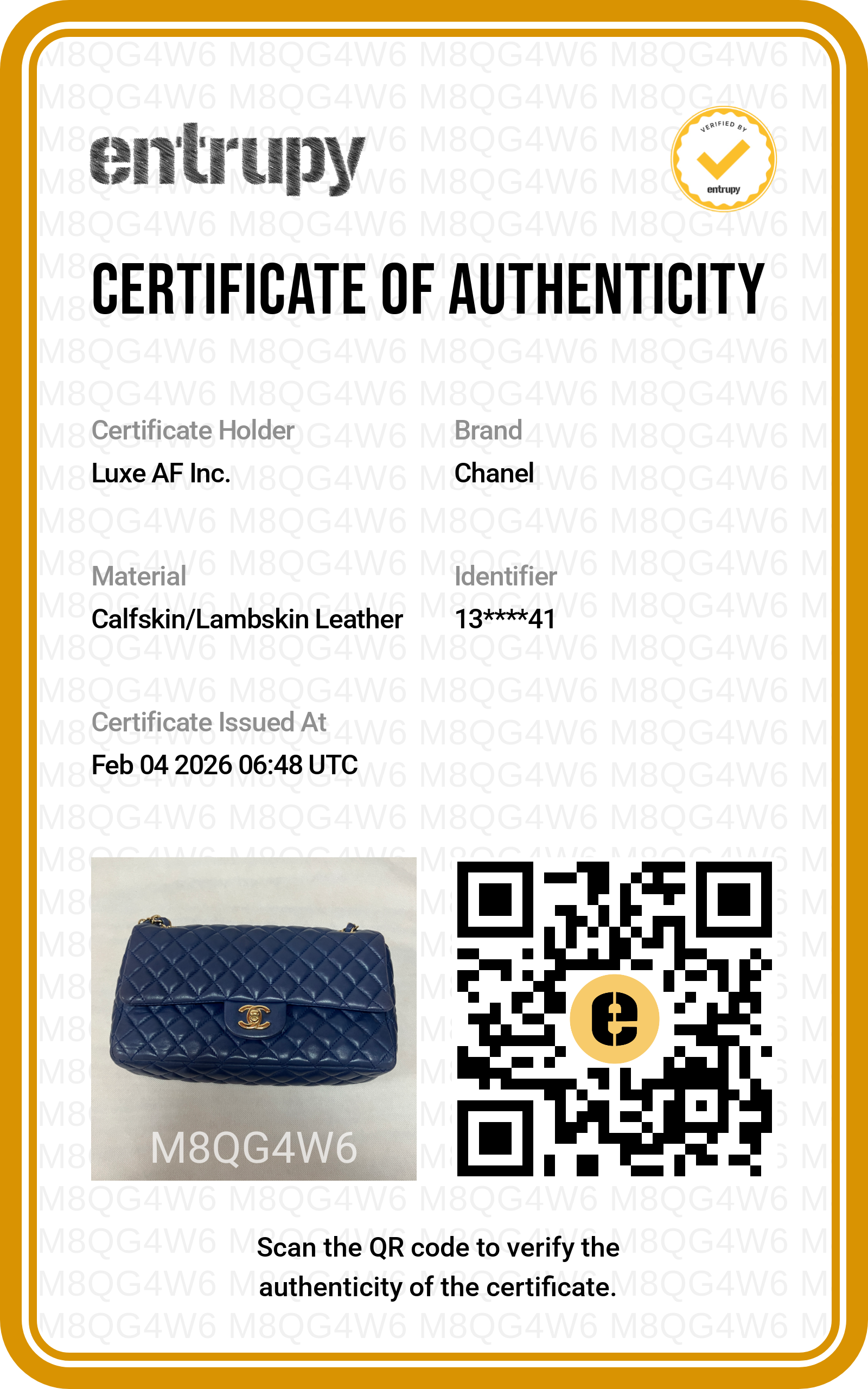 Chanel Limited Edition Valentine's Day Charms Blue Quilted Leather Classic Flap Bag With Gold Hardware(13***41) CC1280