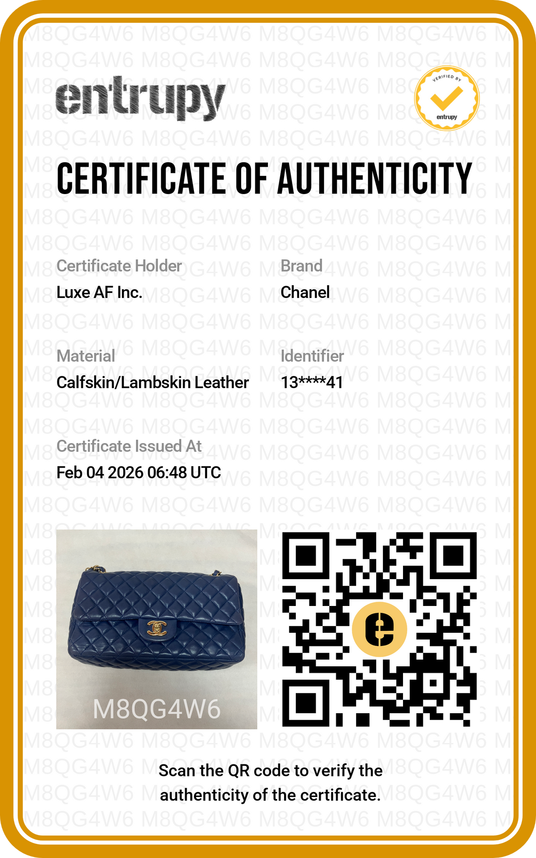Chanel Limited Edition Valentine's Day Charms Blue Quilted Leather Classic Flap Bag With Gold Hardware(13***41) CC1280