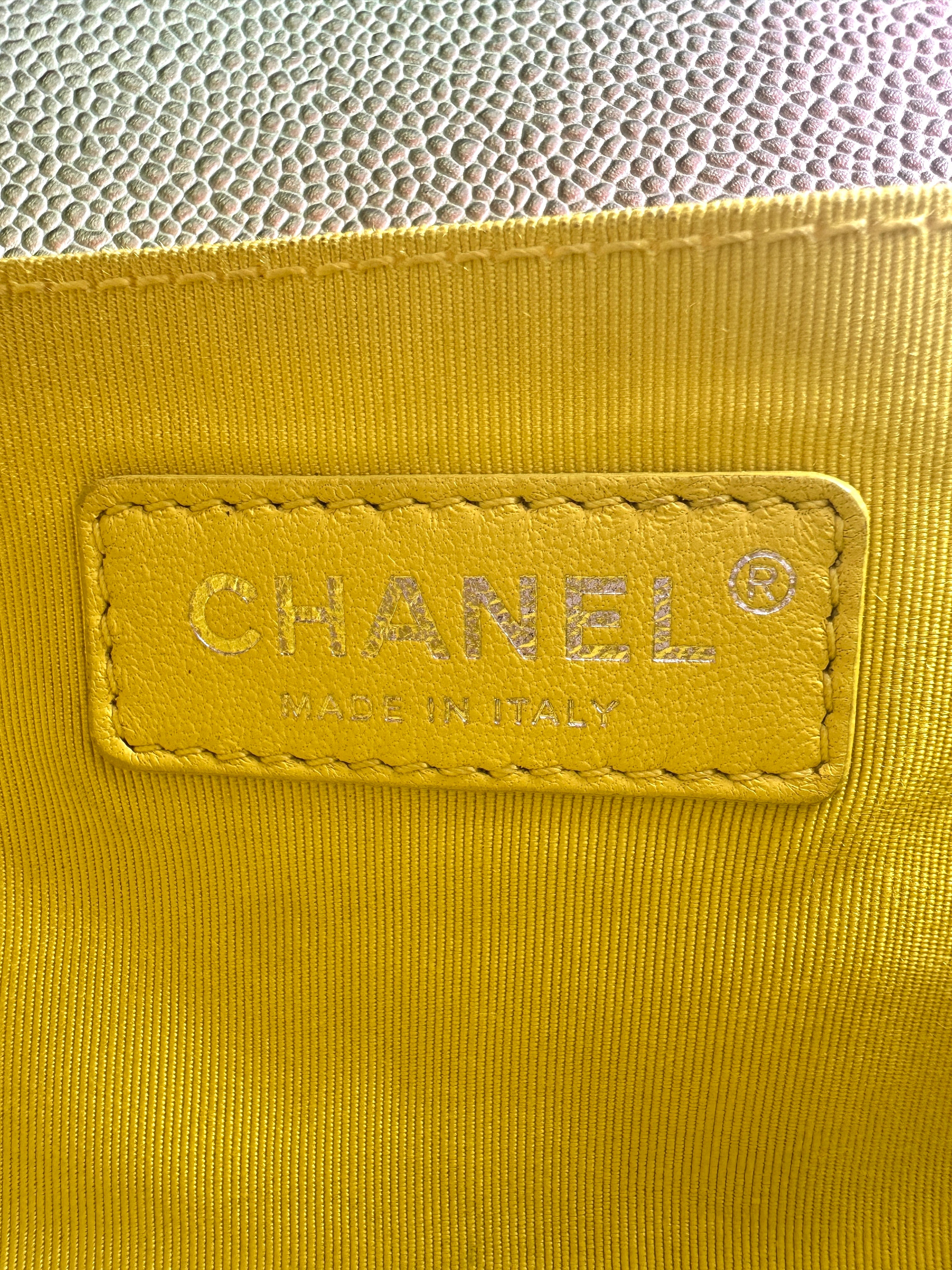Chanel LeBoy Rainbow Caviar Quilted Leather Flap Bag With Silver Buckle(23***86) CC1297