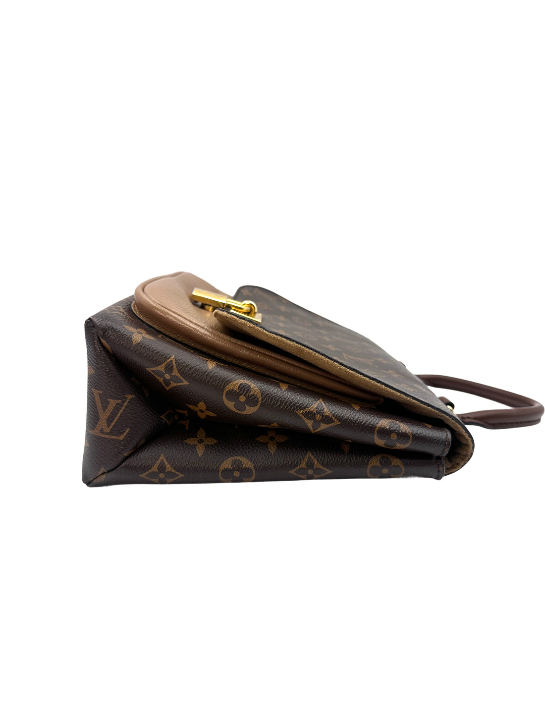Louis Vuitton Marignan Brown Monogram Leather Messenger Bag With Gold Lock LV1812