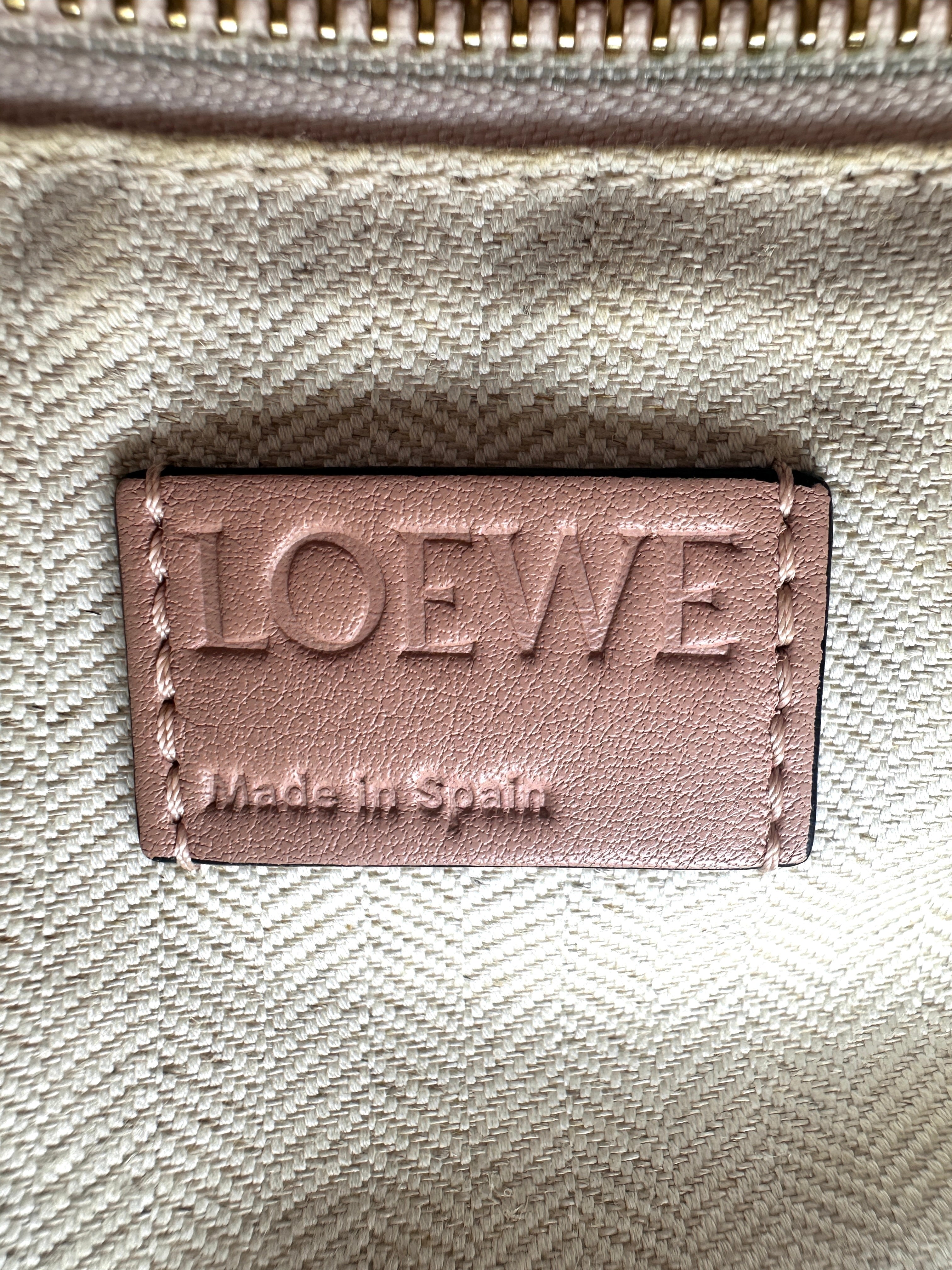 Loewe Puzzle Brown Suede Leather Shoulder Bag LW69