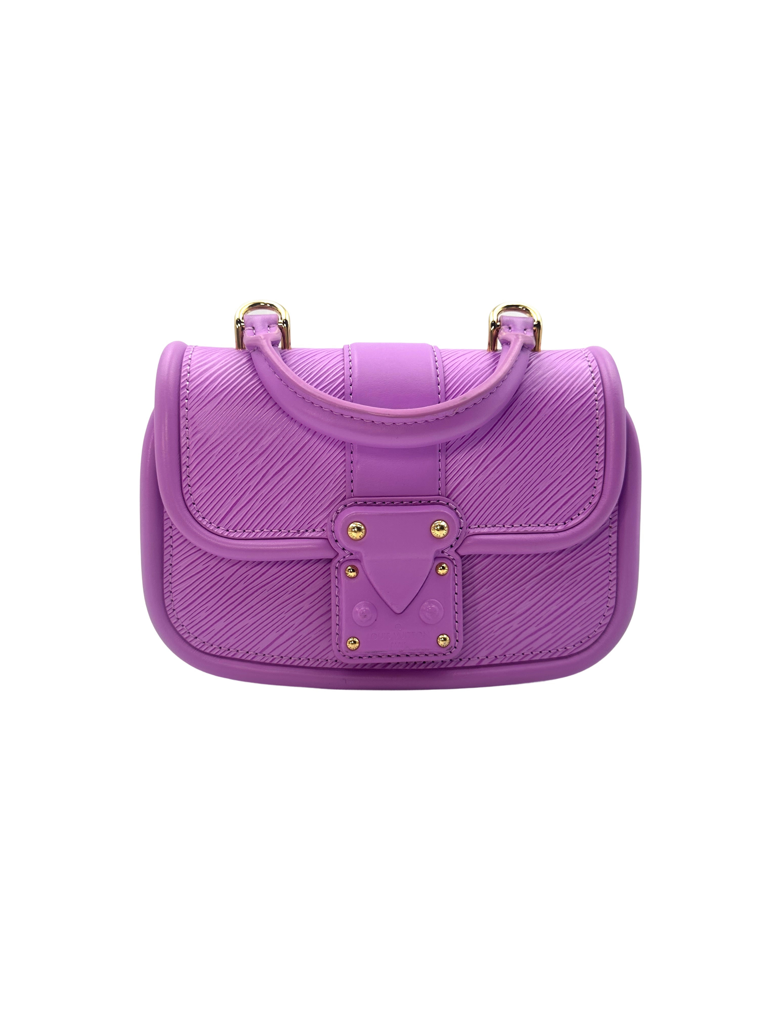 Louis Vuitton Hide And Seek Purple Epi Leather Shoulder Handle Bag LV1814