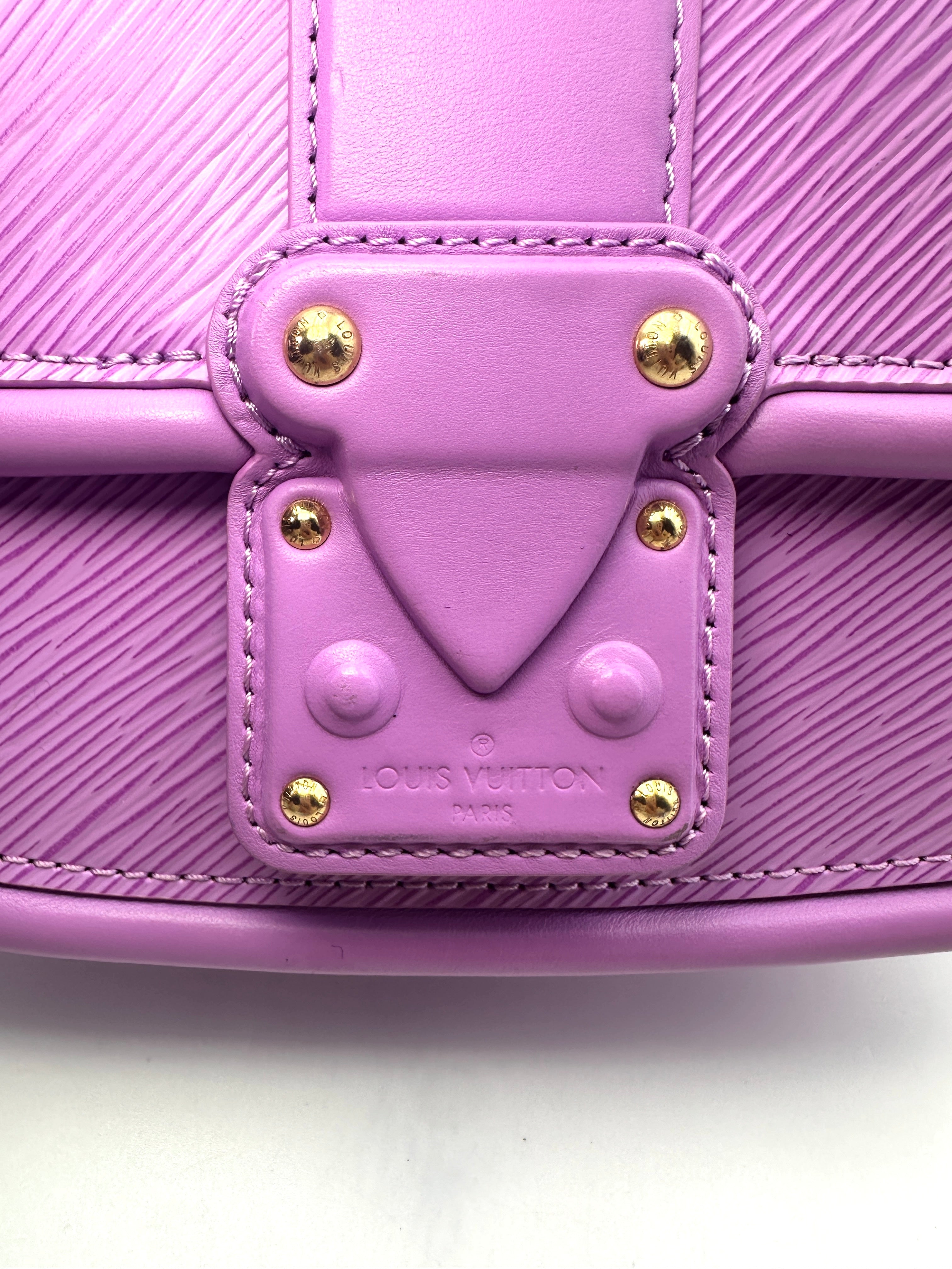 Louis Vuitton Hide And Seek Purple Epi Leather Shoulder Handle Bag LV1814