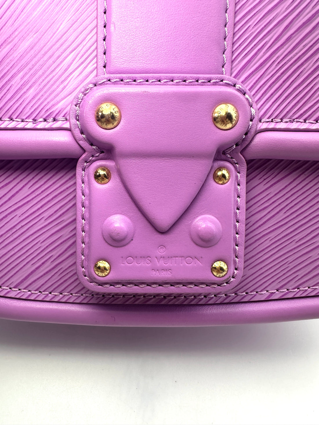 Louis Vuitton Hide And Seek Purple Epi Leather Shoulder Handle Bag LV1814