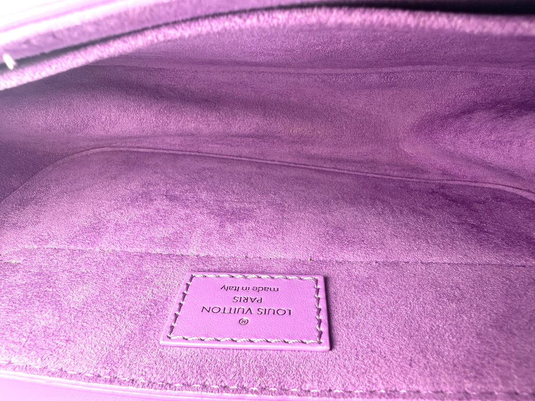 Louis Vuitton Hide And Seek Purple Epi Leather Shoulder Handle Bag LV1814