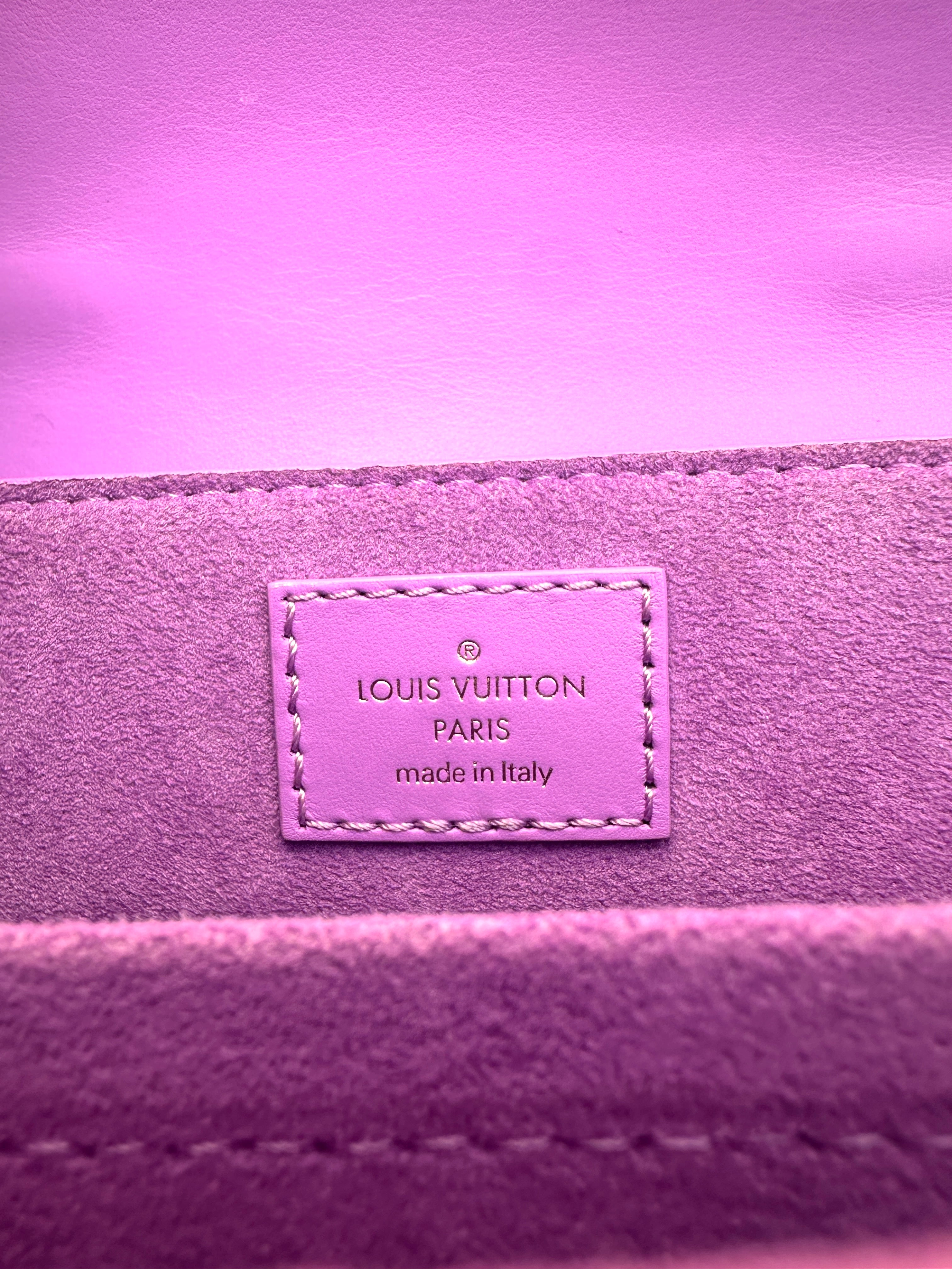 Louis Vuitton Hide And Seek Purple Epi Leather Shoulder Handle Bag LV1814