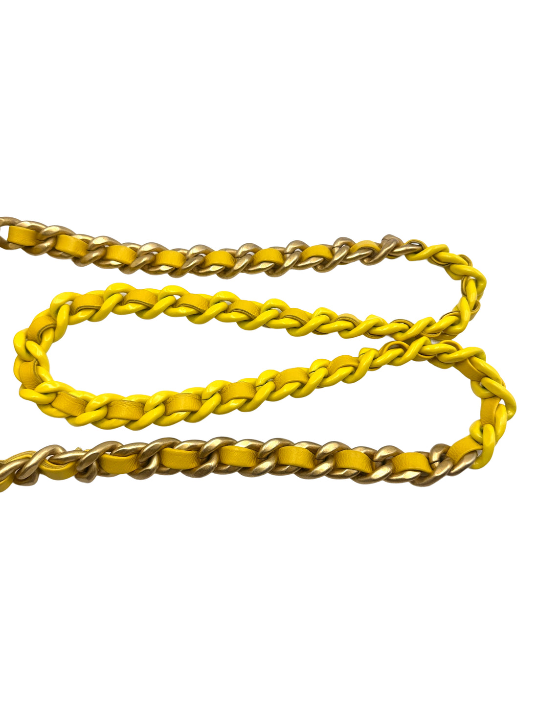 Chanel Candy Chain Yellow Quilted Leather Shoulder Flap Bag(C4***04) CC1321