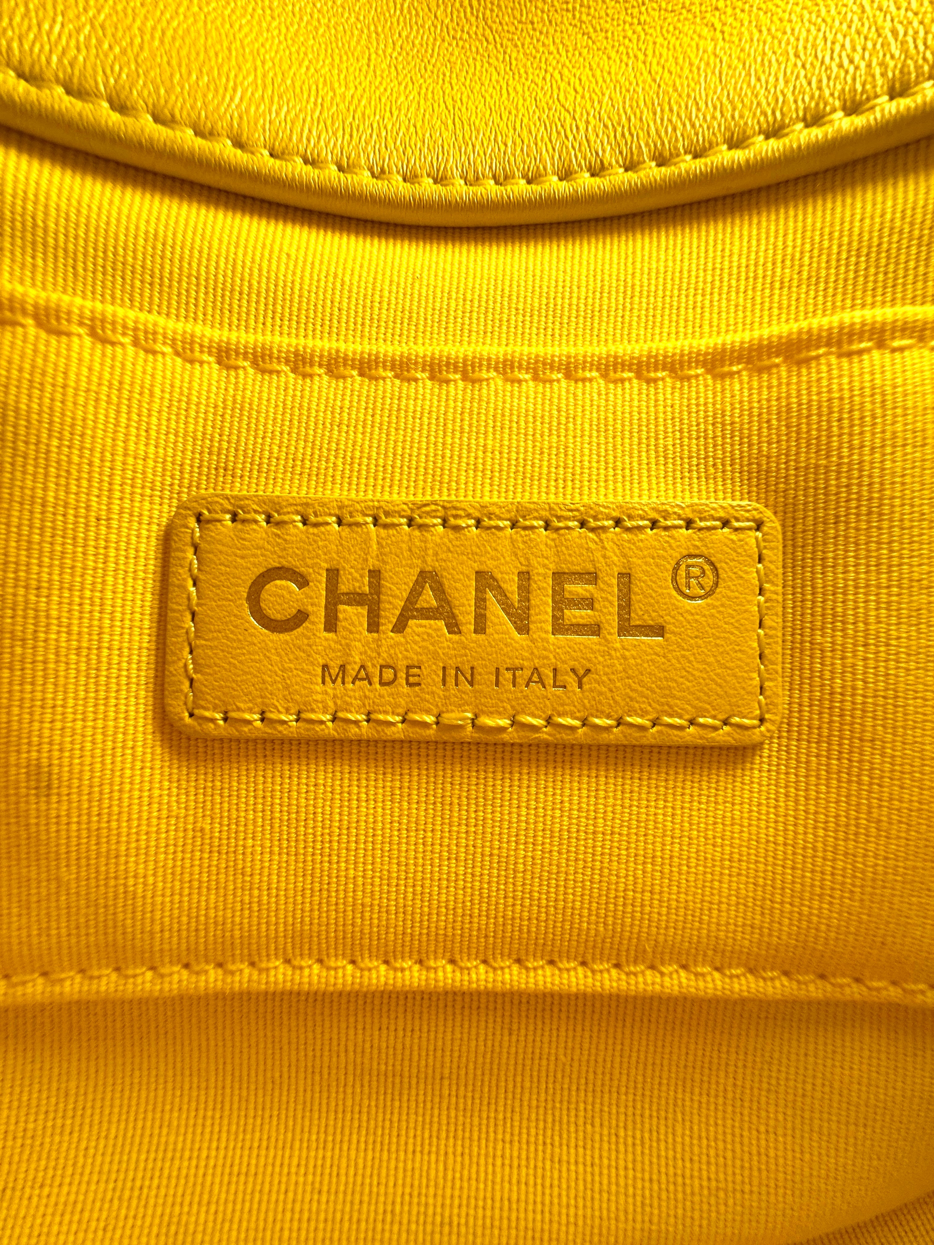 Chanel Candy Chain Yellow Quilted Leather Shoulder Flap Bag(C4***04) CC1321