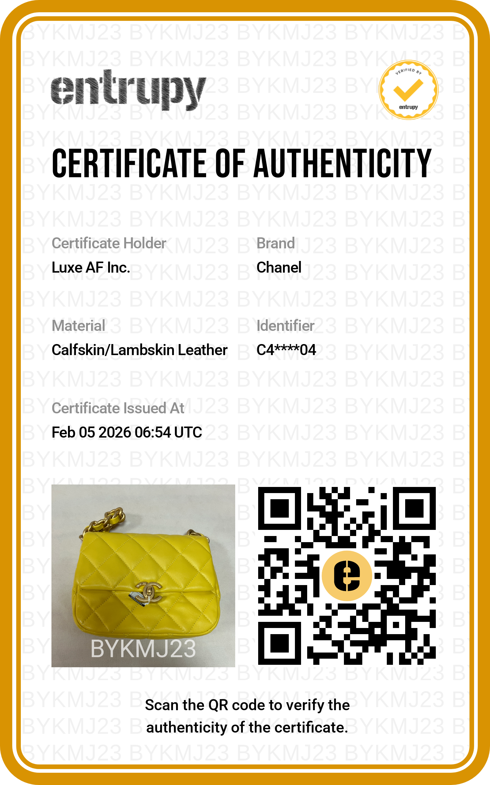 Chanel Candy Chain Yellow Quilted Leather Shoulder Flap Bag(C4***04) CC1321
