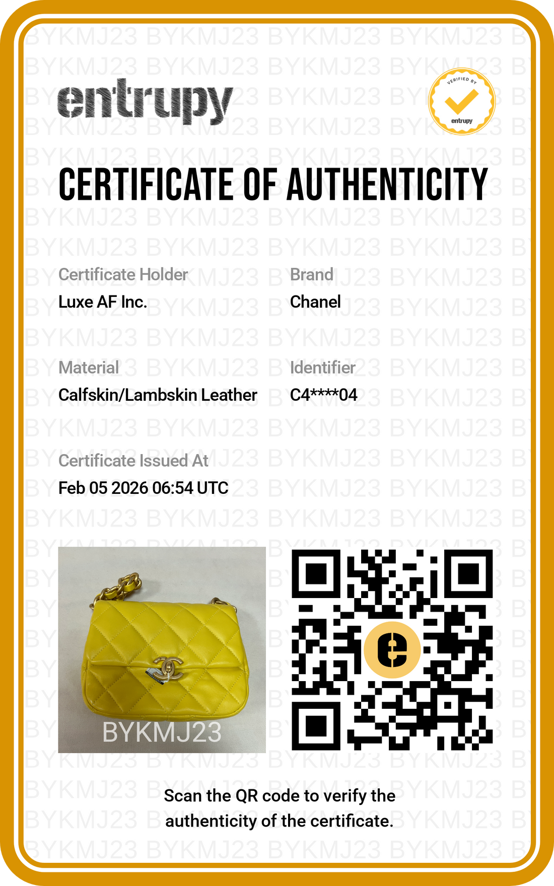 Chanel Candy Chain Yellow Quilted Leather Shoulder Flap Bag(C4***04) CC1321