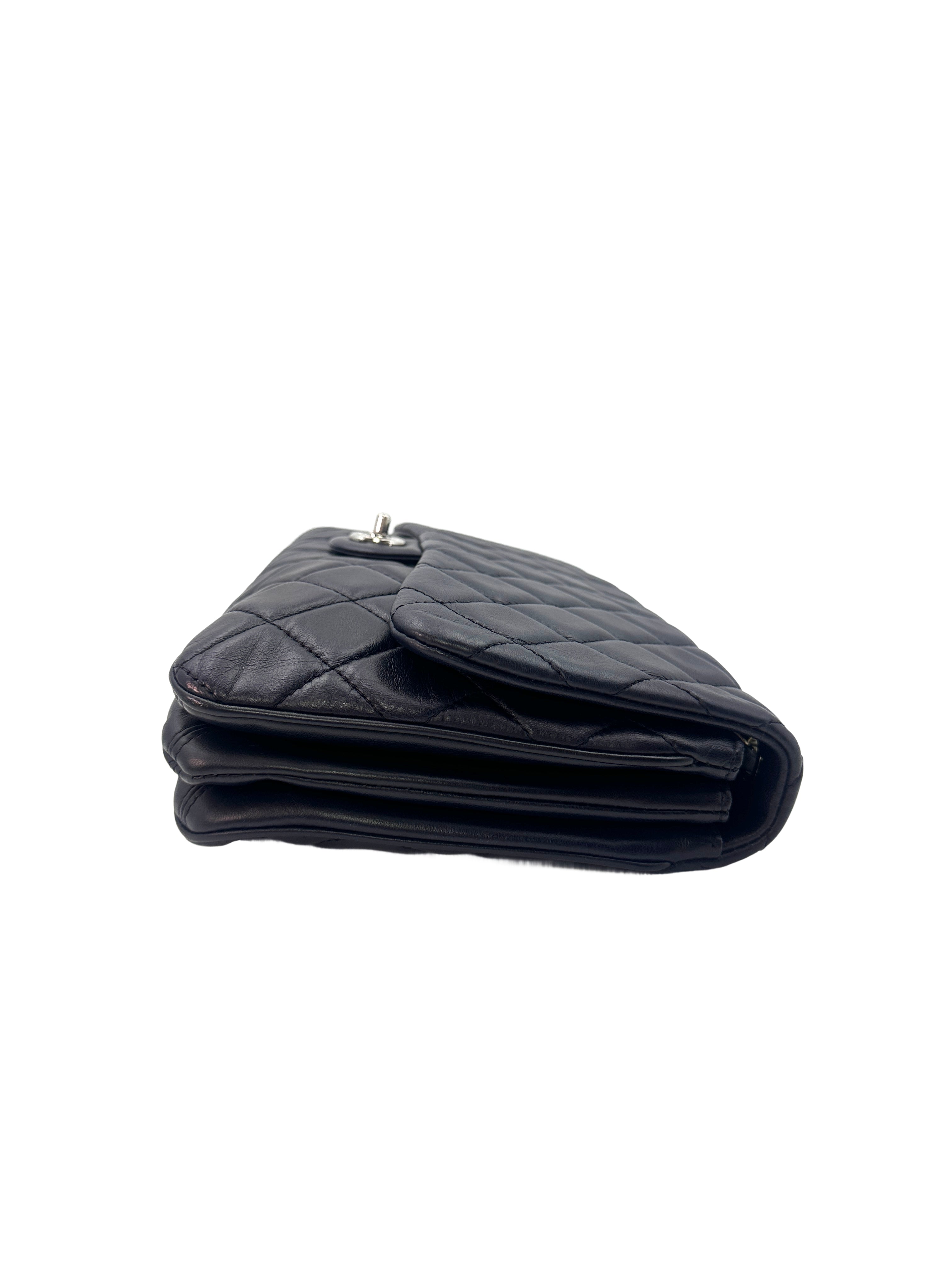 Chanel Classic Flap Blue Quilted Lambskin Chain Flap Bag With Siilver Buckle(18***59) CC1322