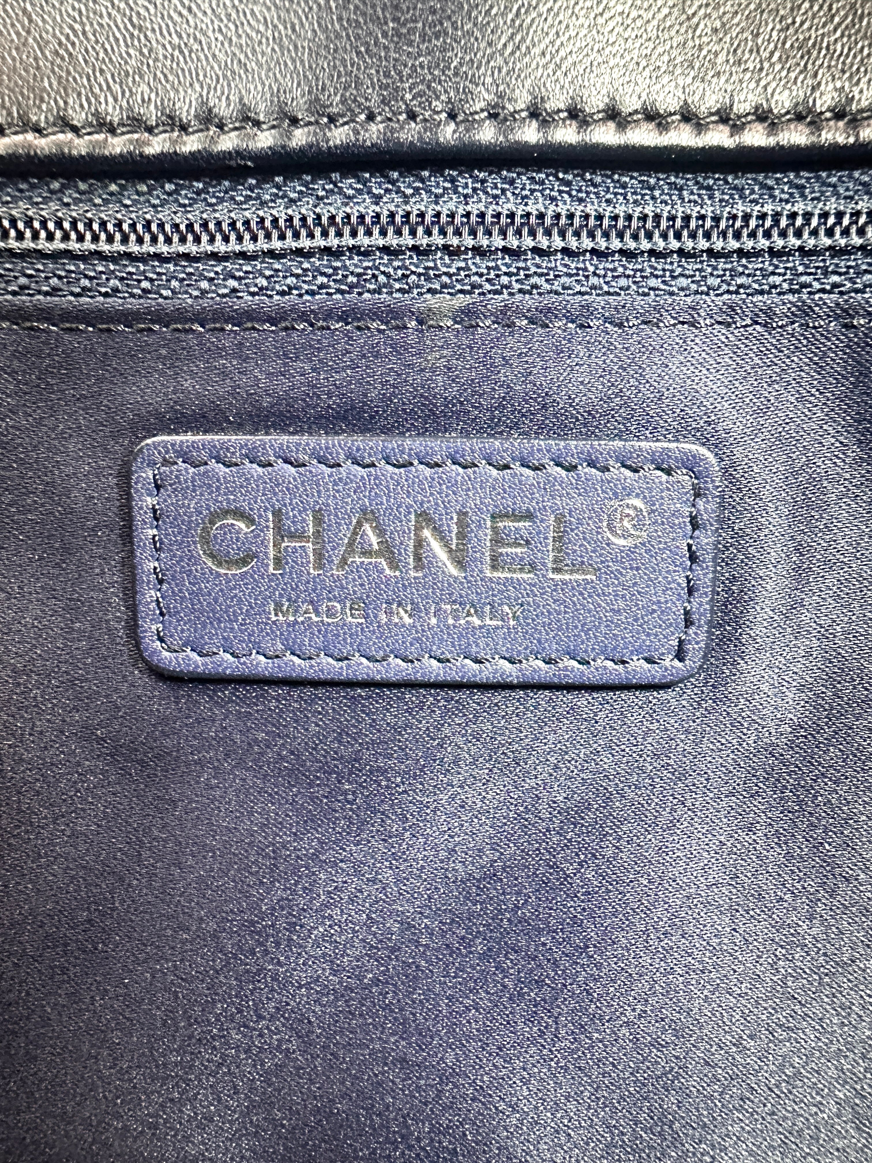 Chanel Classic Flap Blue Quilted Lambskin Chain Flap Bag With Siilver Buckle(18***59) CC1322