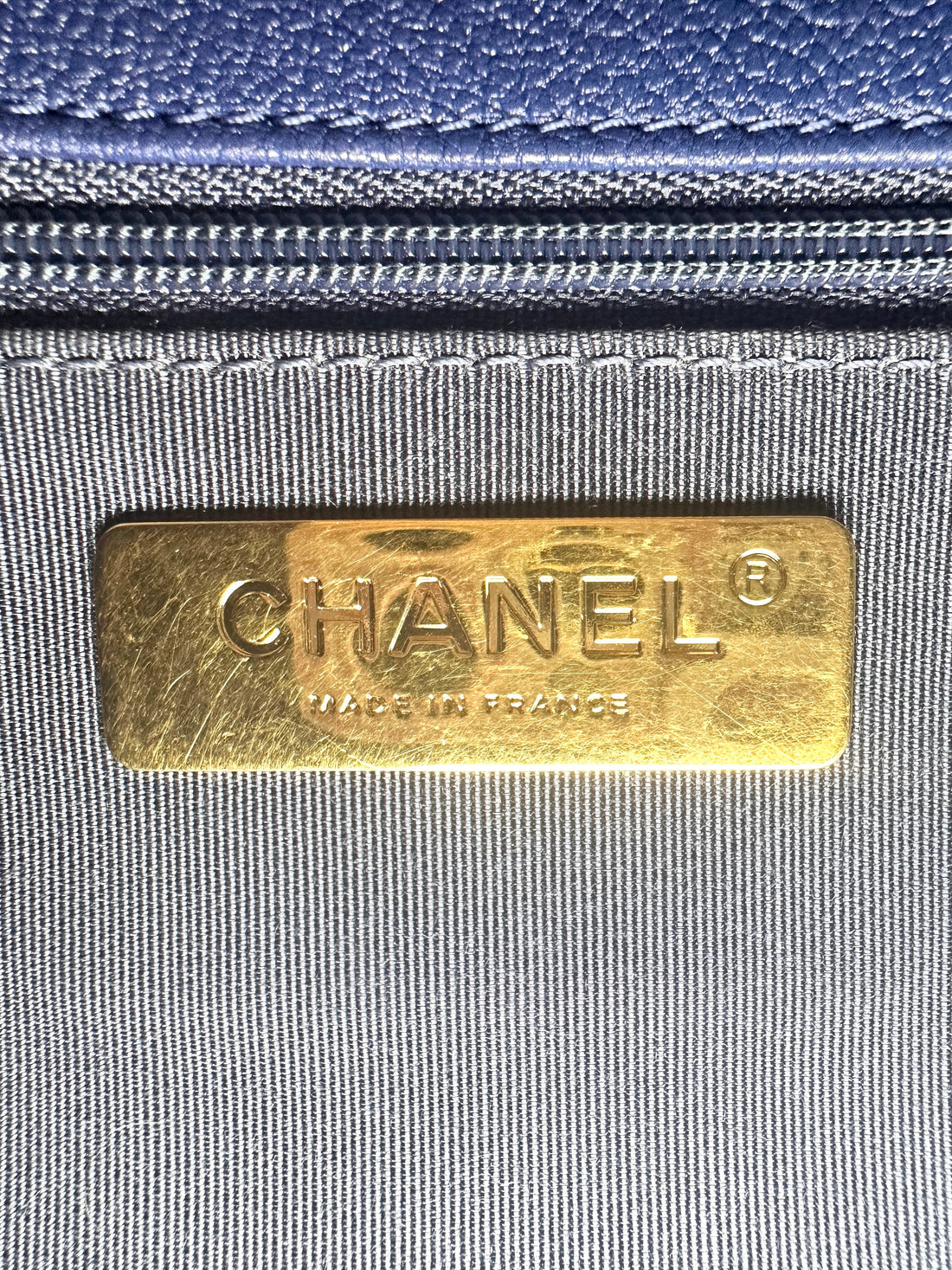 Chanel 19 Blue Crochet Quilted Calfskin Flap Bag With Gold Hardware(31***63) CC1326