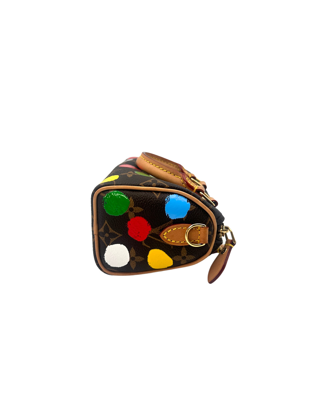 Louis Vuitton x Yayoi Kusama Nano Speedy Multi-Color Handpainted Dots Handle Bag LV1824