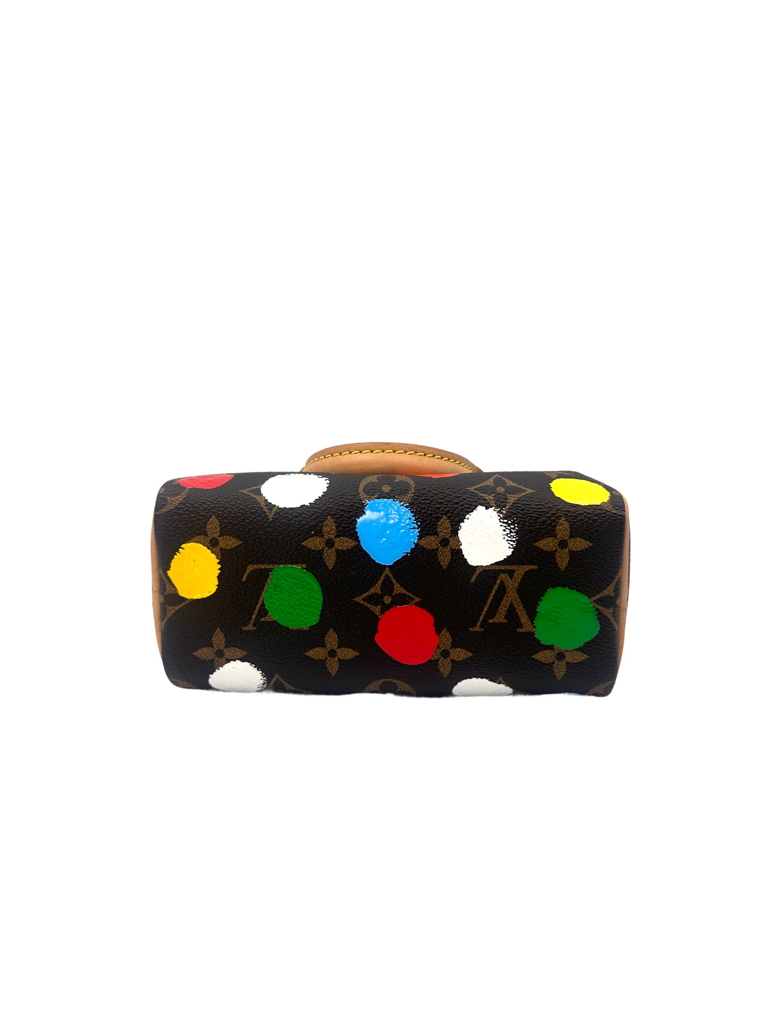 Louis Vuitton x Yayoi Kusama Nano Speedy Multi-Color Handpainted Dots Handle Bag LV1824