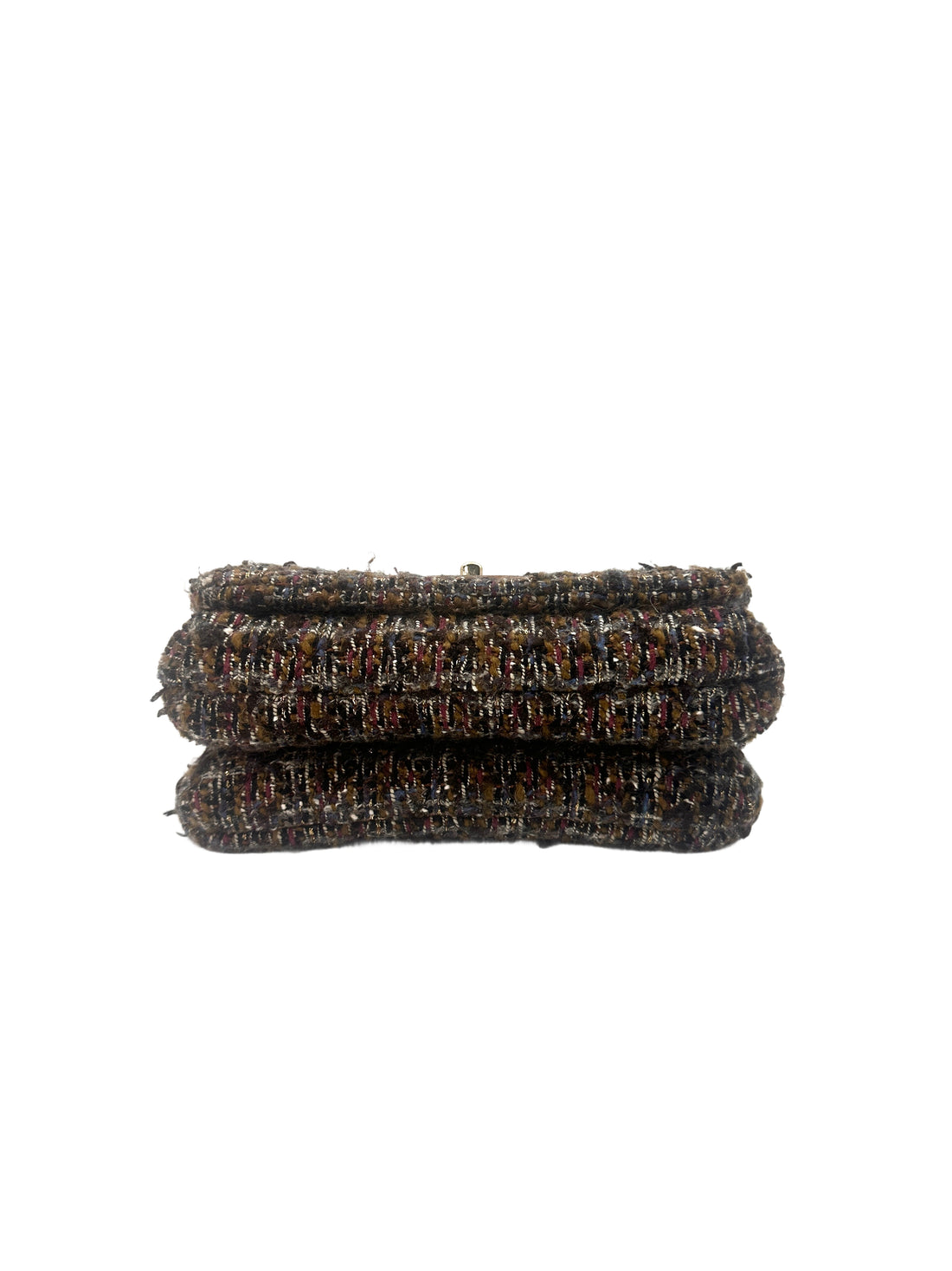 Chanel Knock On Wood Multicolor Tweed Sculptural Wood Top Handle Crossbody Bag(26***78) CC1330