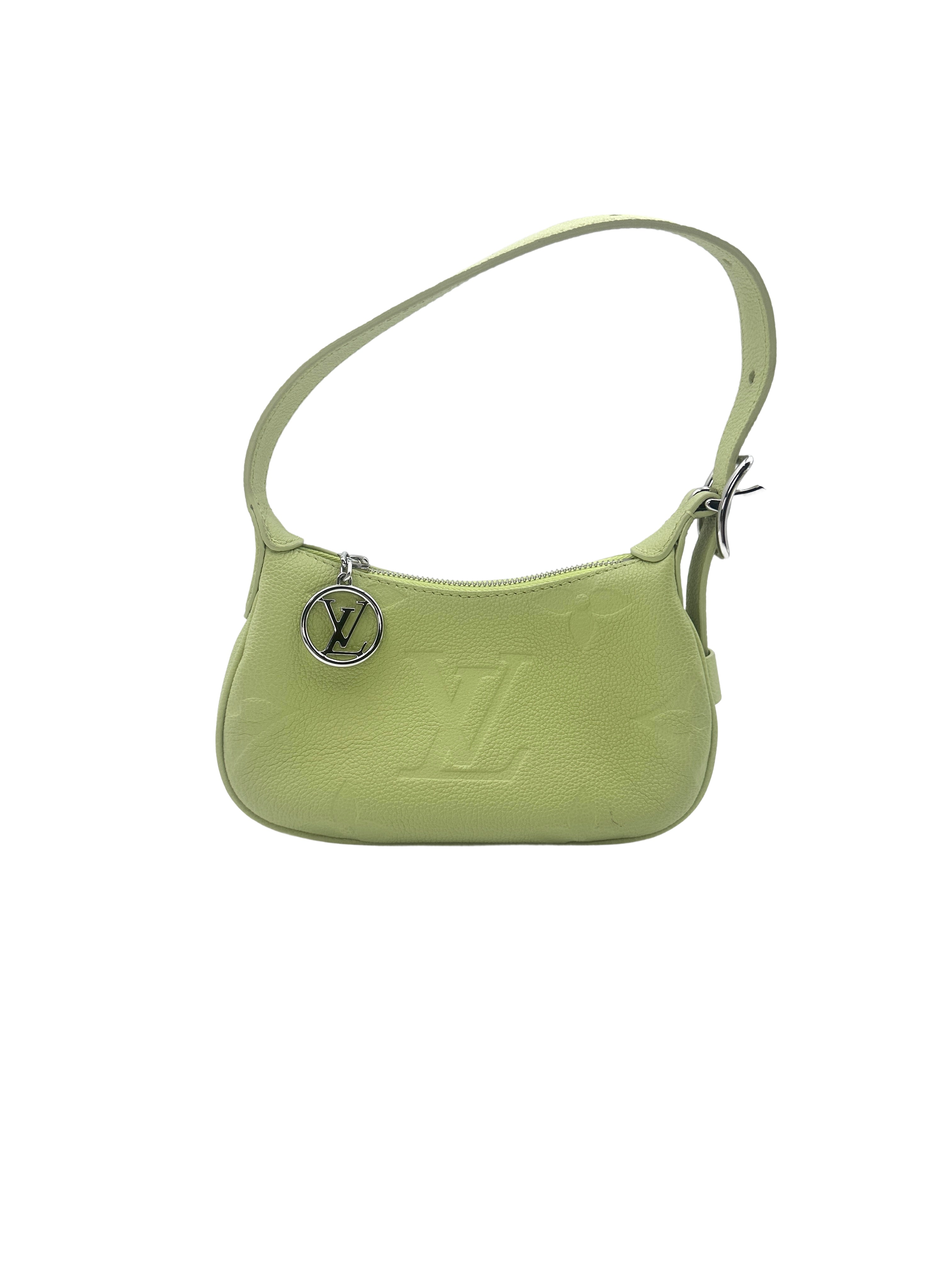 Louis Vuitton Mini Moon Vert Noto Monogram Empreinte Leather Handle Bag LV1827