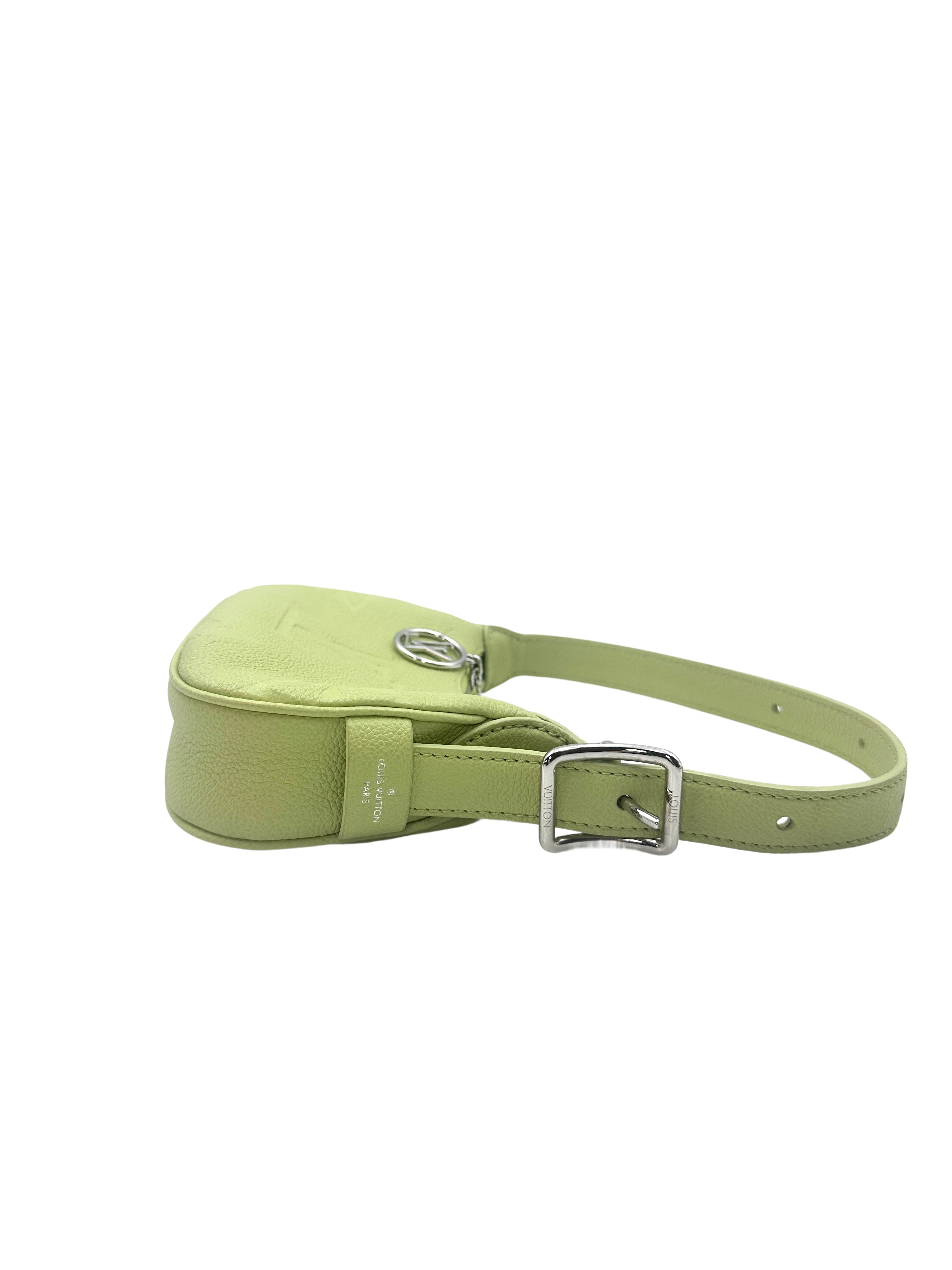 Louis Vuitton Mini Moon Vert Noto Monogram Empreinte Leather Handle Bag LV1827