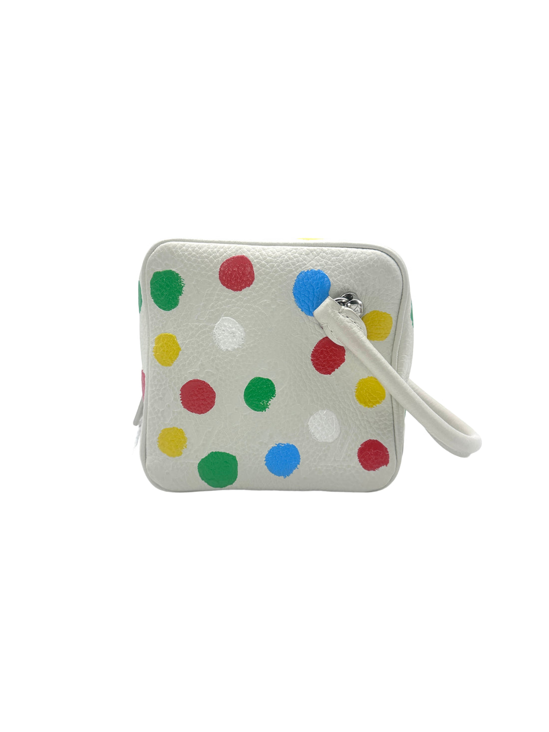 Louis Vuitton x Yayoi Kusama White Monogram Empreinte Square Shoulder Bag  LV1831