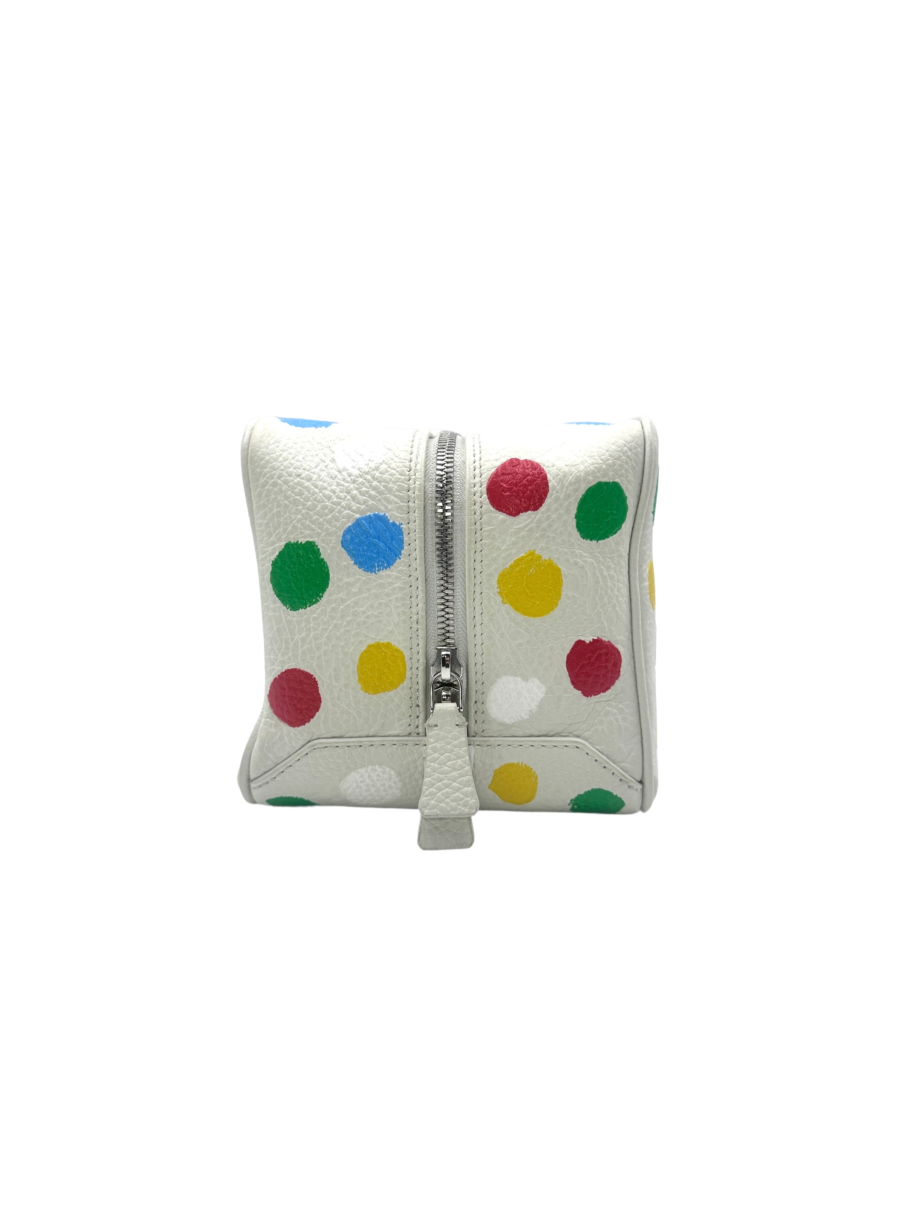 Louis Vuitton x Yayoi Kusama White Monogram Empreinte Square Shoulder Bag  LV1831
