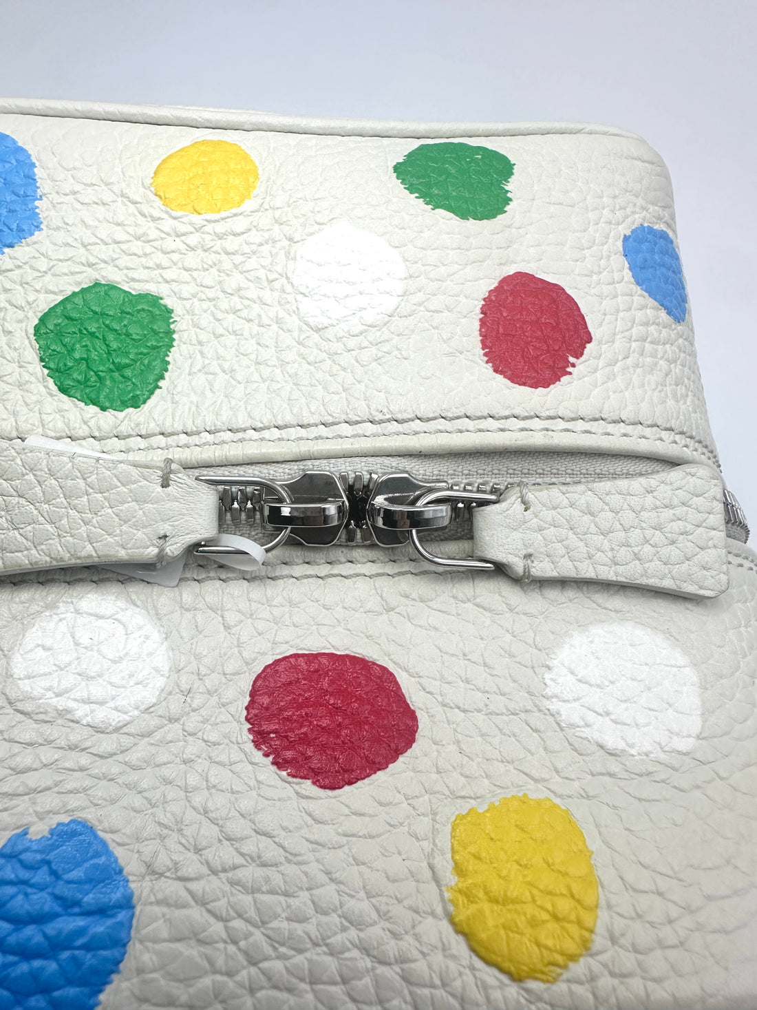 Louis Vuitton x Yayoi Kusama White Monogram Empreinte Square Shoulder Bag  LV1831