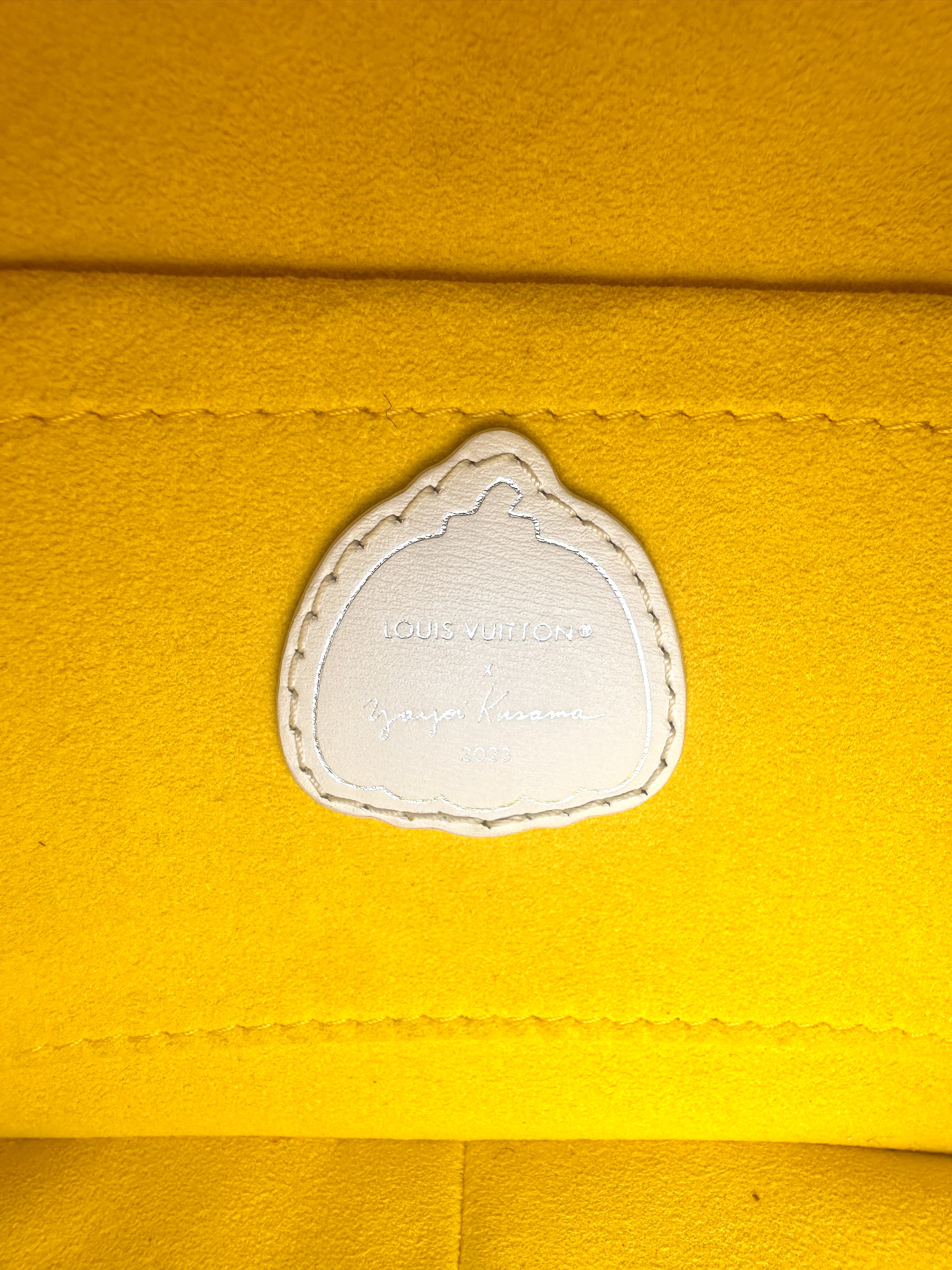 Louis Vuitton x Yayoi Kusama White Monogram Empreinte Square Shoulder Bag  LV1831