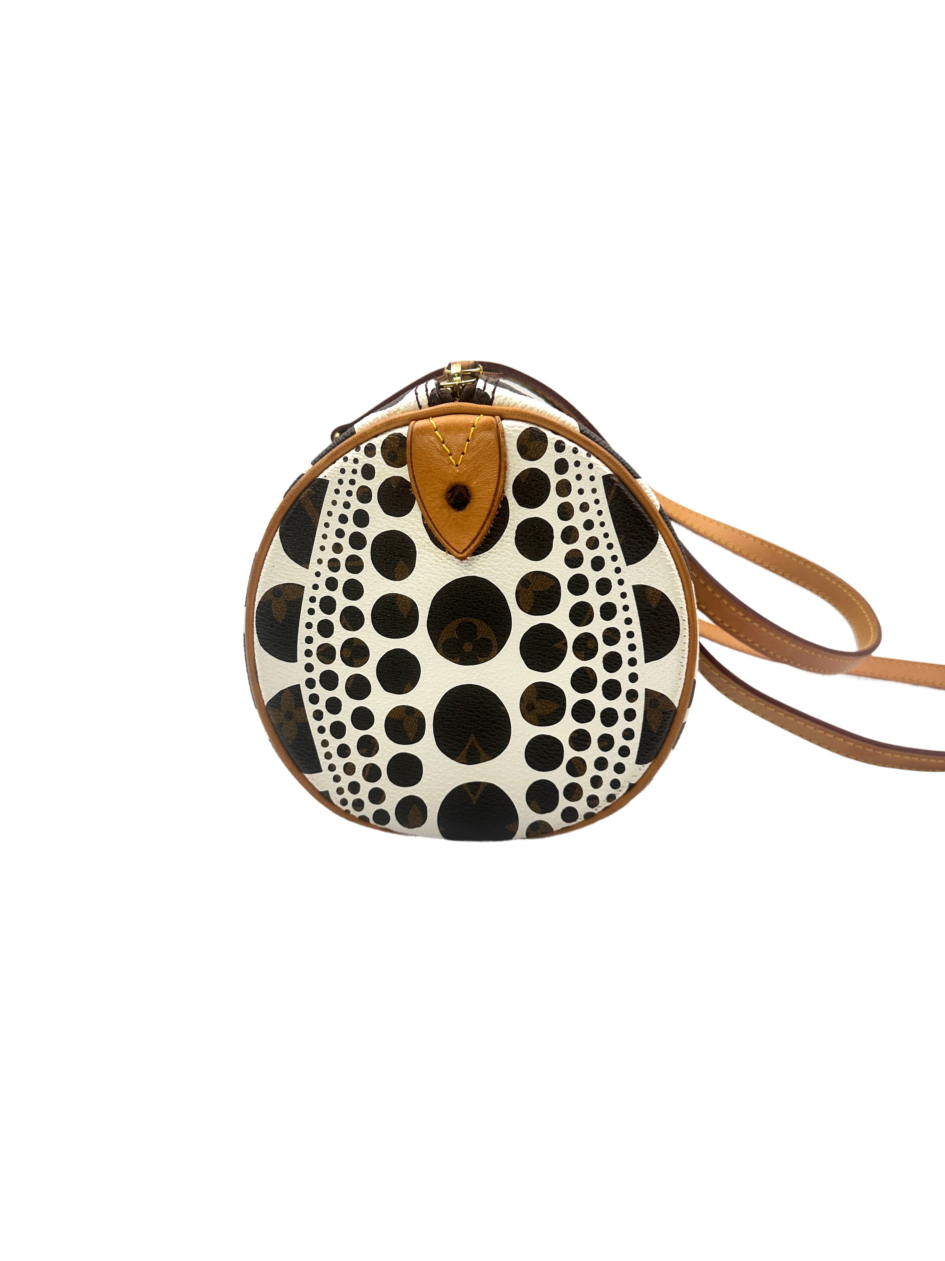Louis Vuitton x Yayoi Kusama Monogram Pumpkin Dots Papillon 30 Handle Bag LV1830