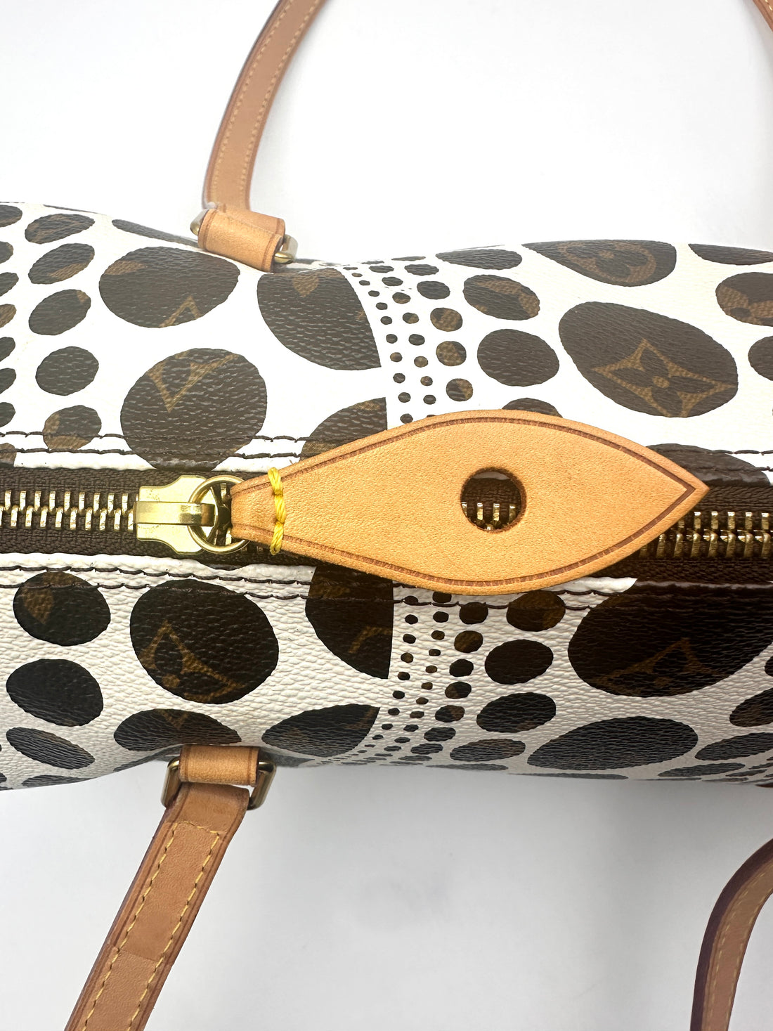 Louis Vuitton x Yayoi Kusama Monogram Pumpkin Dots Papillon 30 Handle Bag LV1830