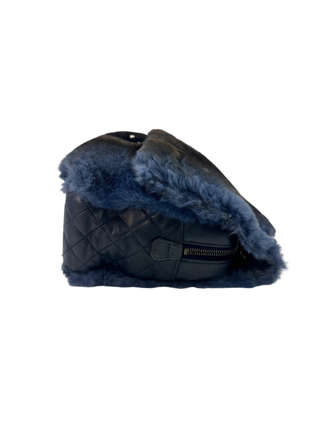 Chanel Classic Flap Blue Rabbit Fur Single Flap Bag(17***90) CC1337