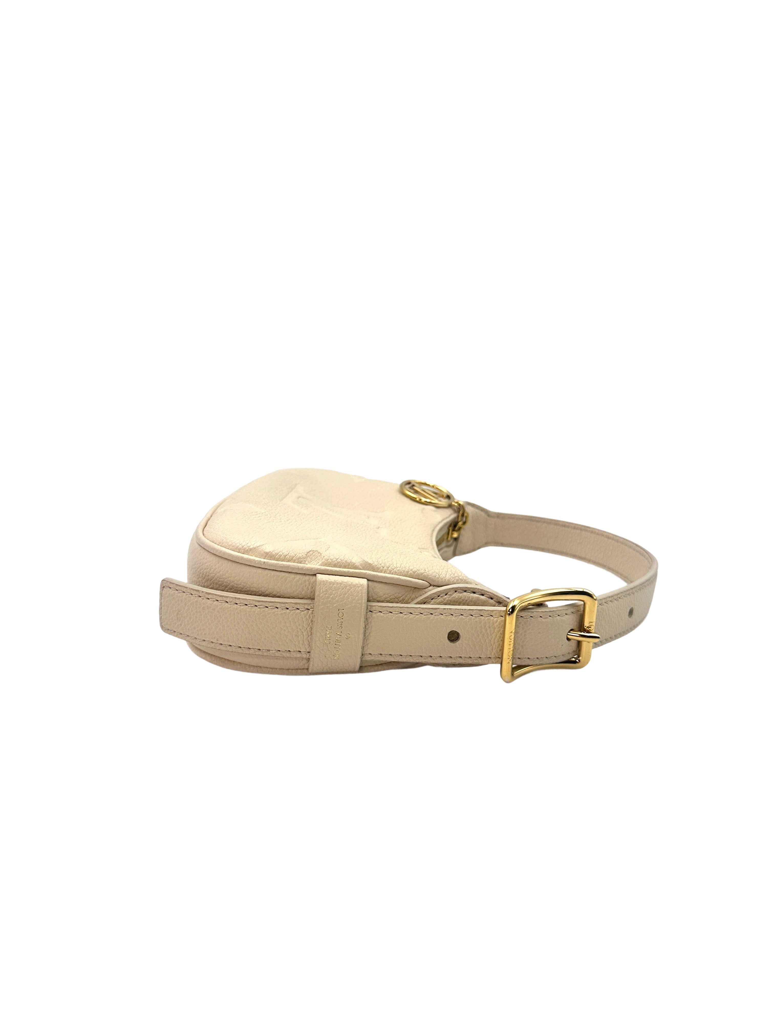 Louis Vuitton Mini Moon White Monogram Empreinte Leather Handle Bag LV1836