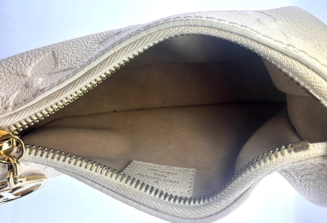 Louis Vuitton Mini Moon White Monogram Empreinte Leather Handle Bag LV1836