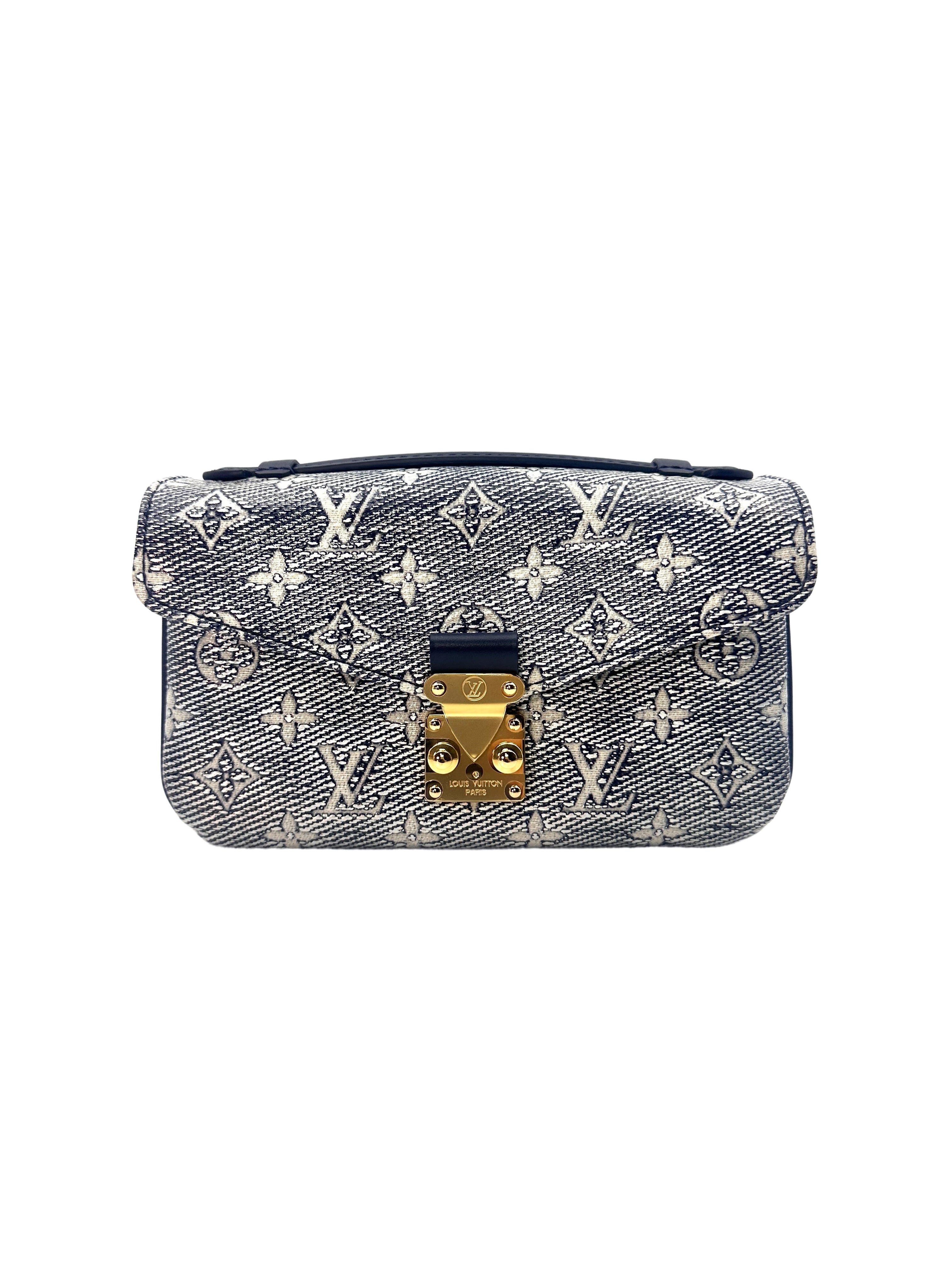 Louis Vuitton Eastwest Blue Monogram Pochette Bag LV1835