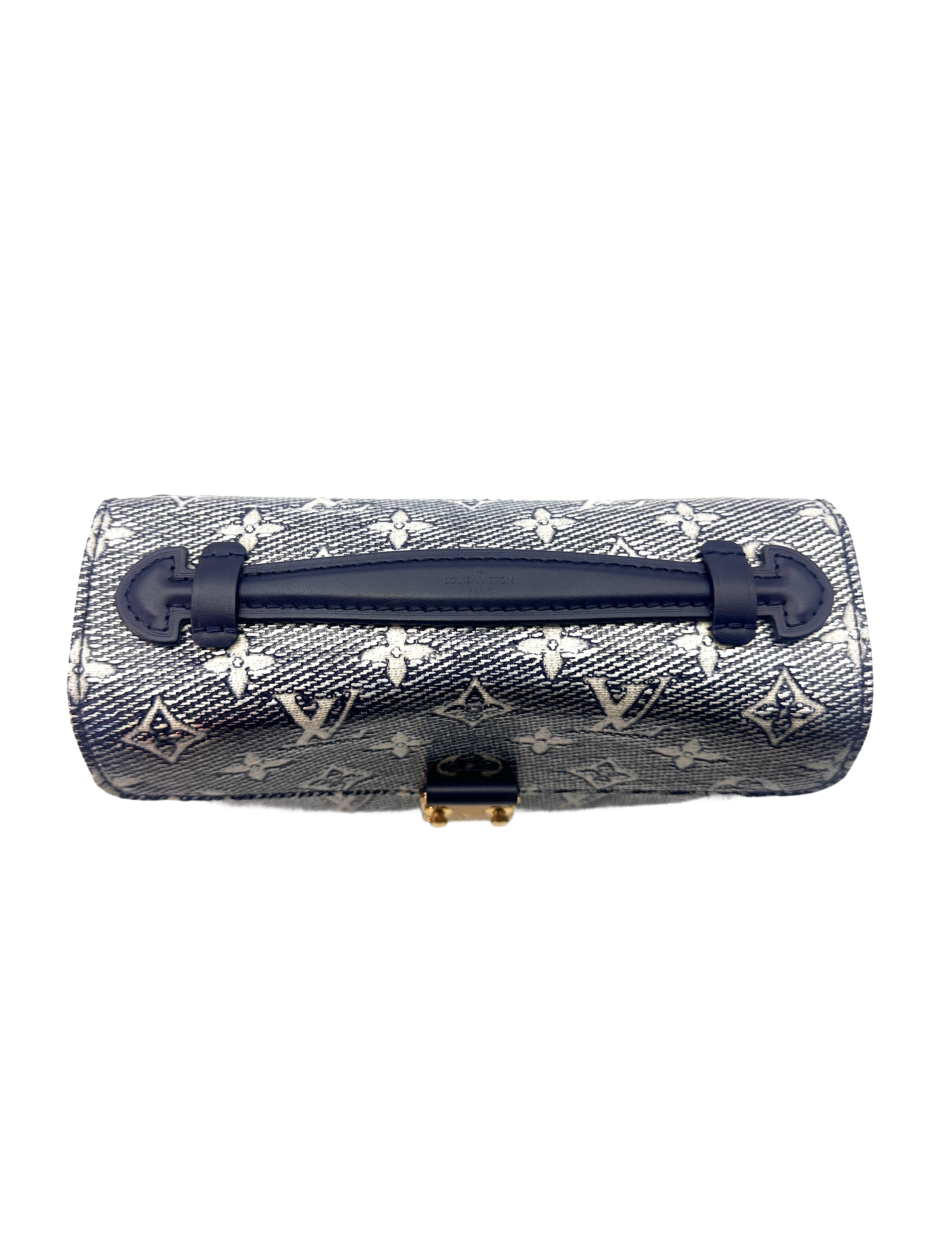 Louis Vuitton Eastwest Blue Monogram Pochette Bag LV1835
