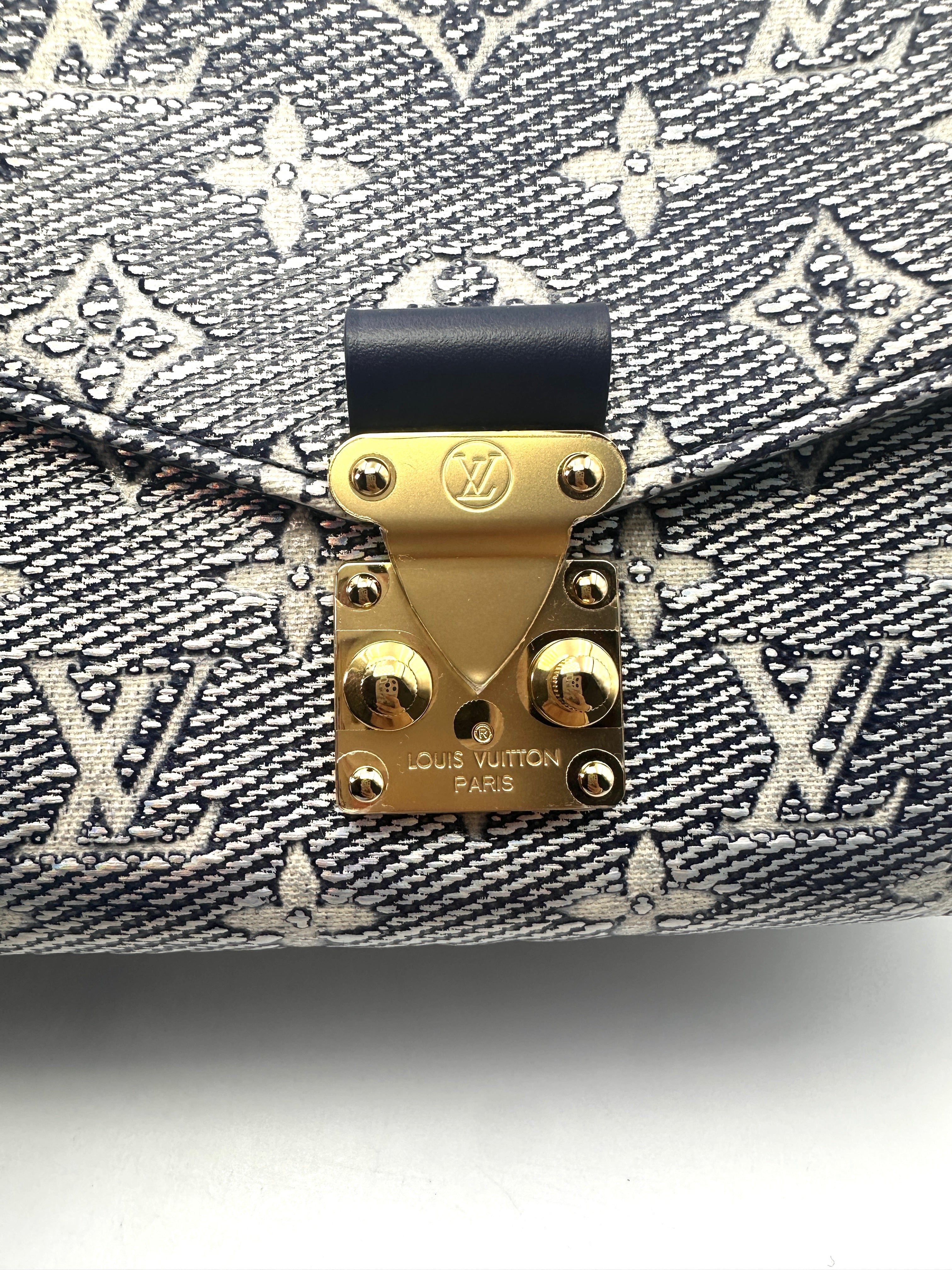 Louis Vuitton Eastwest Blue Monogram Pochette Bag LV1835