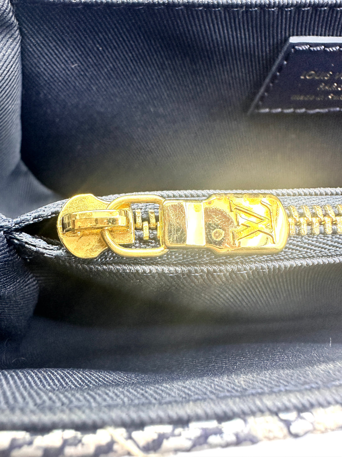 Louis Vuitton Eastwest Blue Monogram Pochette Bag LV1835