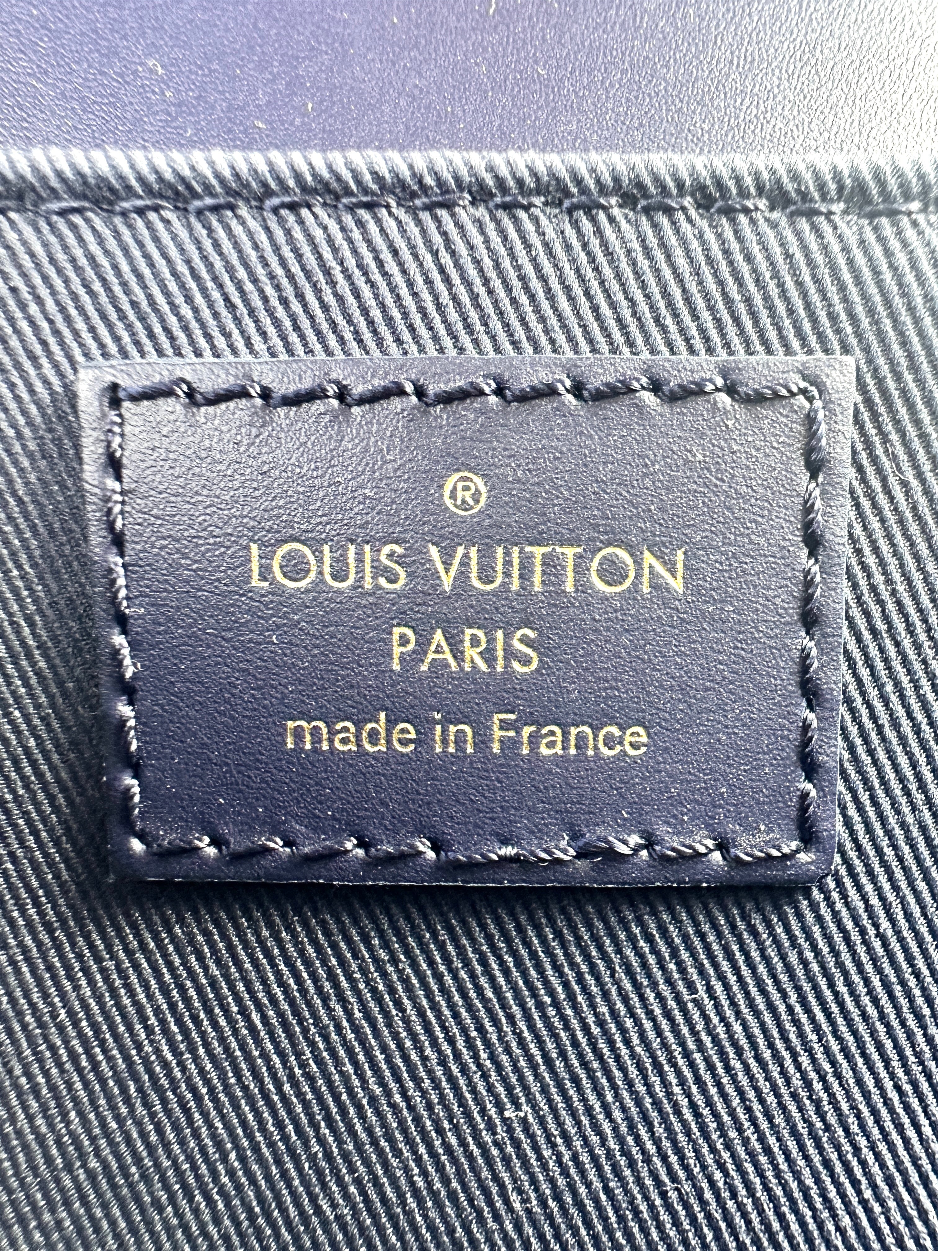 Louis Vuitton Eastwest Blue Monogram Pochette Bag LV1835
